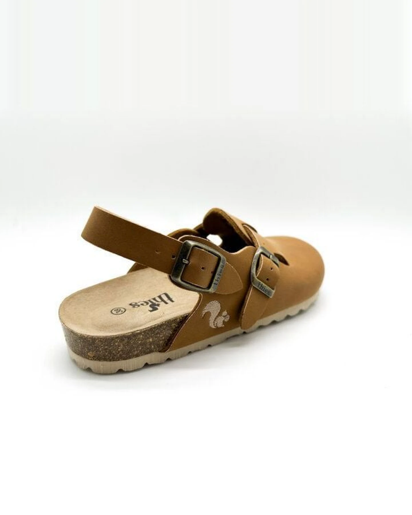 Vegane thies ® Eco Bio Backstrap Clogs aus rec. PET mit Kork-Tieffussbett – Ansicht 4