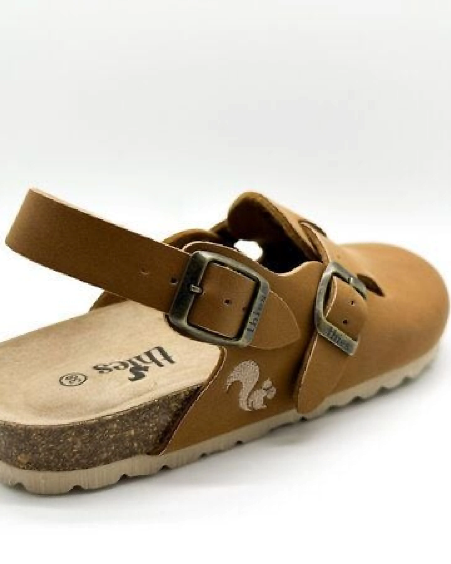 Vegane thies ® Eco Bio Backstrap Clogs aus rec. PET mit Kork-Tieffussbett – Ansicht 4