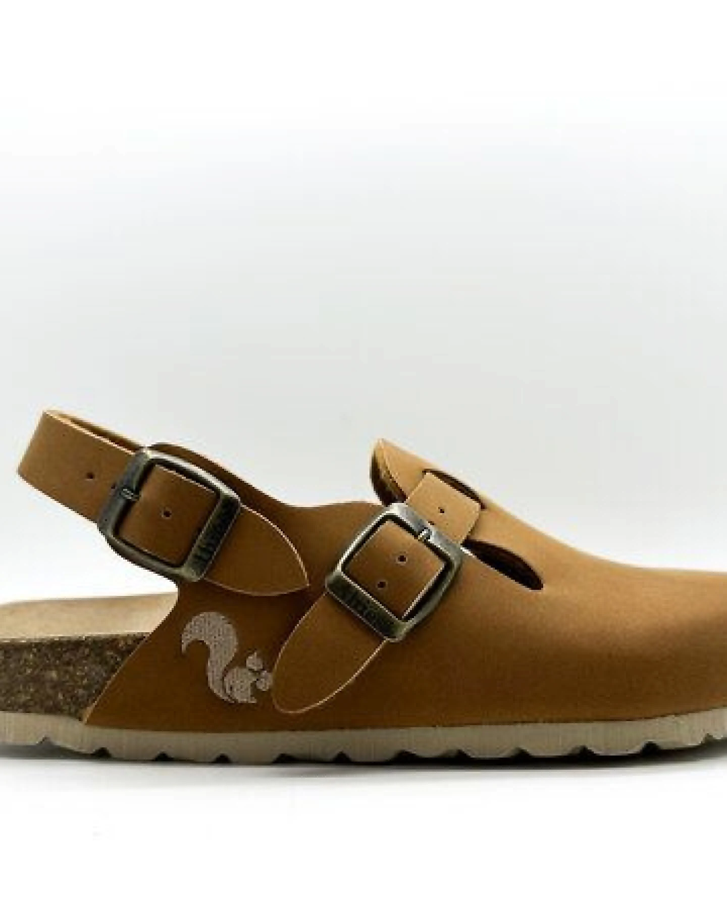 Vegane thies ® Eco Bio Backstrap Clogs aus rec. PET mit Kork-Tieffussbett – Ansicht 2