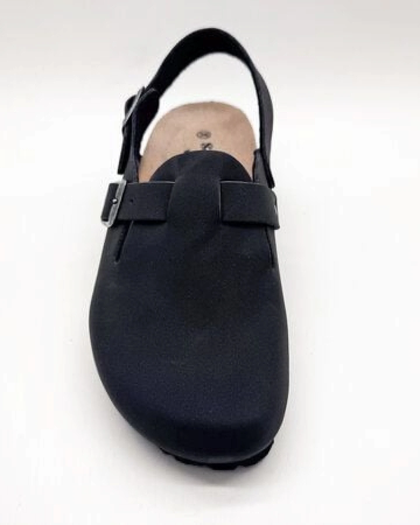 Vegane thies ® Eco Bio Backstrap Clogs aus rec. PET mit Kork-Tieffussbett – Ansicht 4