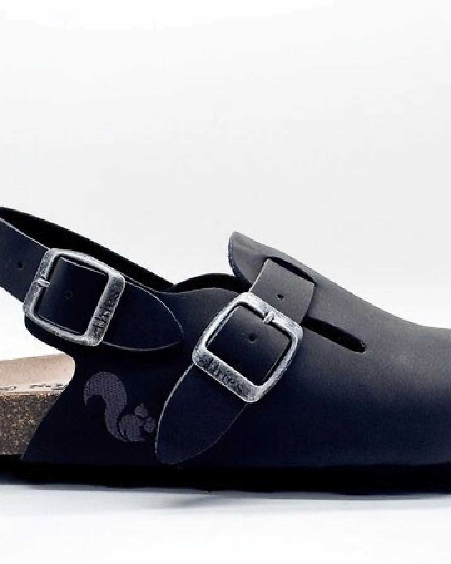 Vegane thies ® Eco Bio Backstrap Clogs aus rec. PET mit Kork-Tieffussbett – Ansicht 2