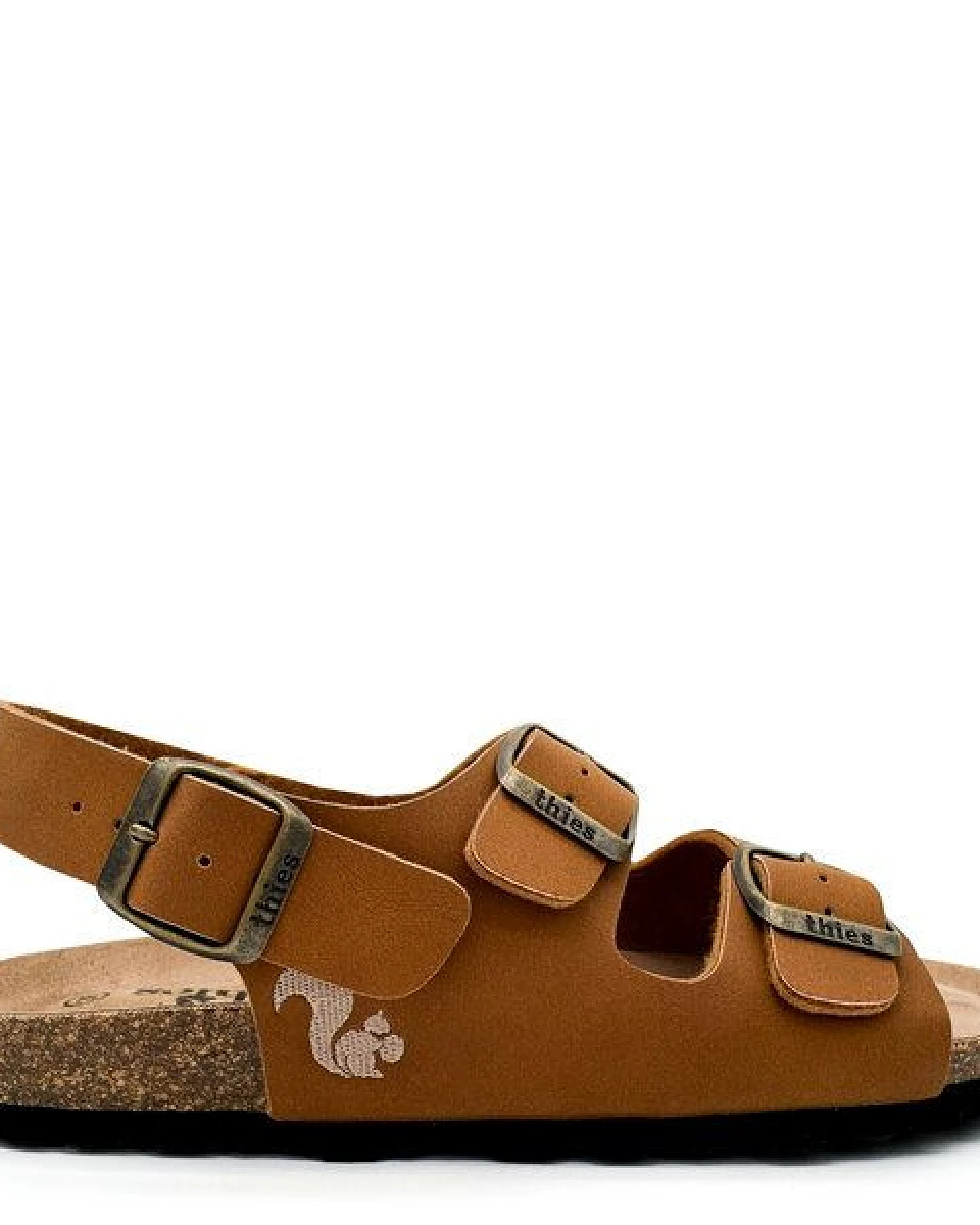 Vegane thies ® Eco Bio Backstrap Sandale aus rec. PET mit Kork-Tieffussbett – Ansicht 2
