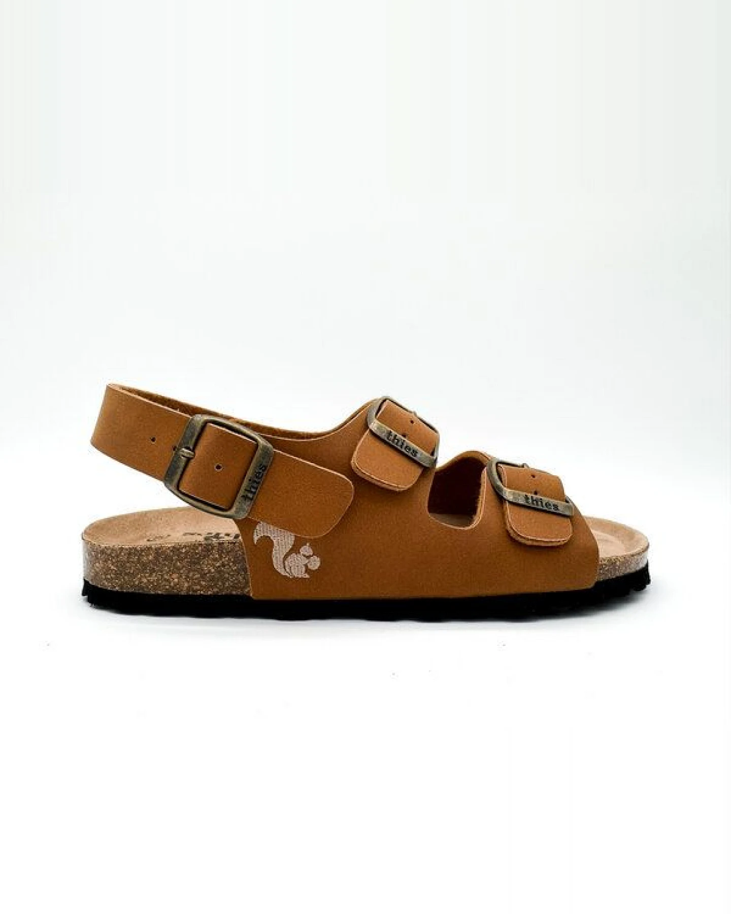 Vegane thies ® Eco Bio Backstrap Sandale aus rec. PET mit Kork-Tieffussbett – Ansicht 2