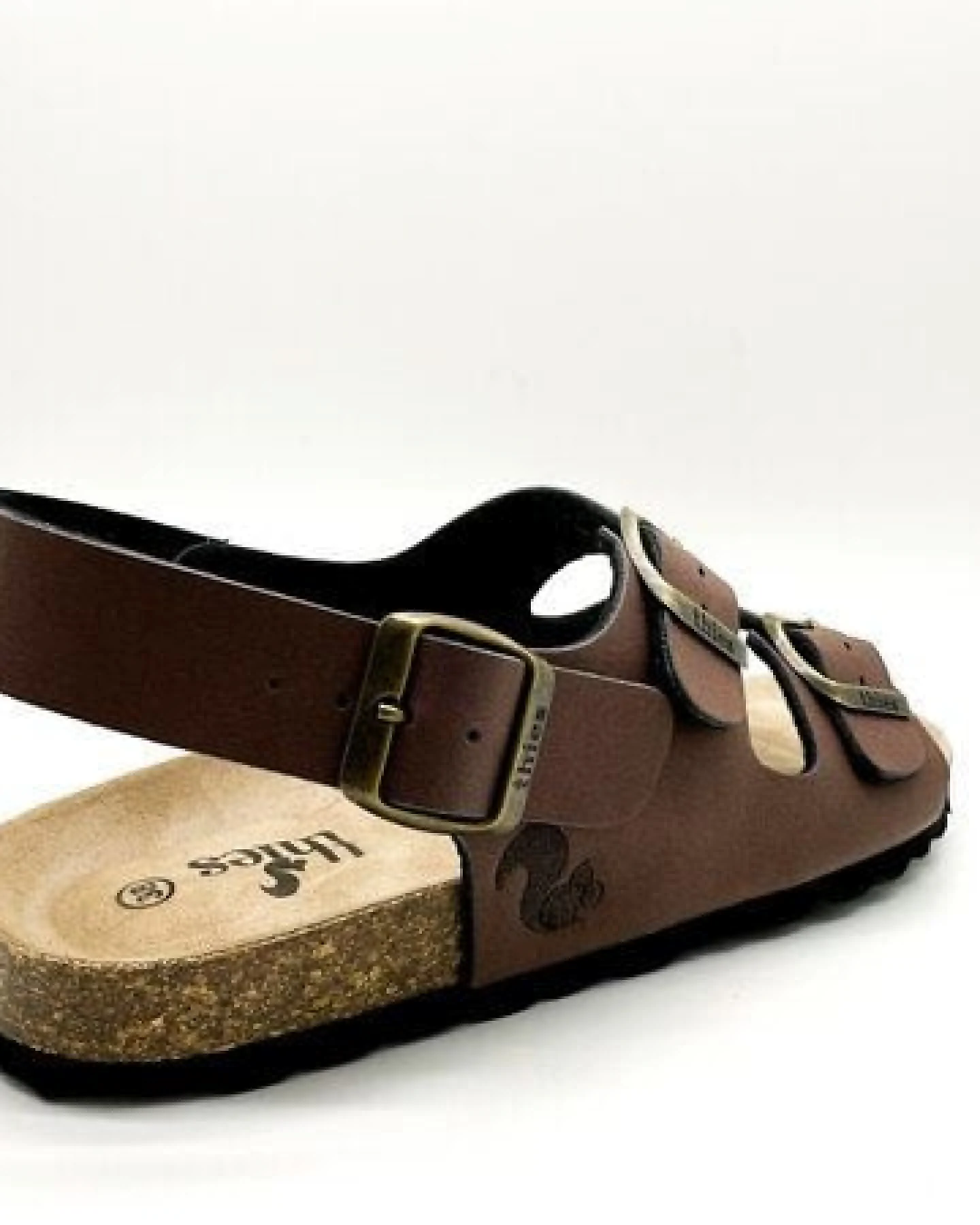 Vegane thies ® Eco Bio Backstrap Sandale aus rec. PET mit Kork-Tieffussbett – Ansicht 3