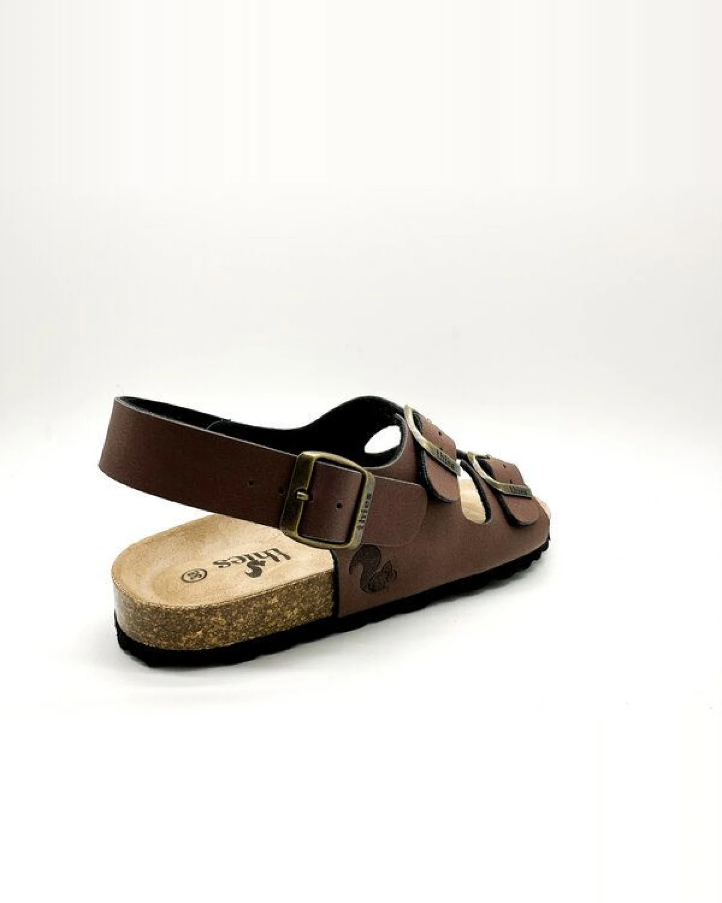 Vegane thies ® Eco Bio Backstrap Sandale aus rec. PET mit Kork-Tieffussbett – Ansicht 3