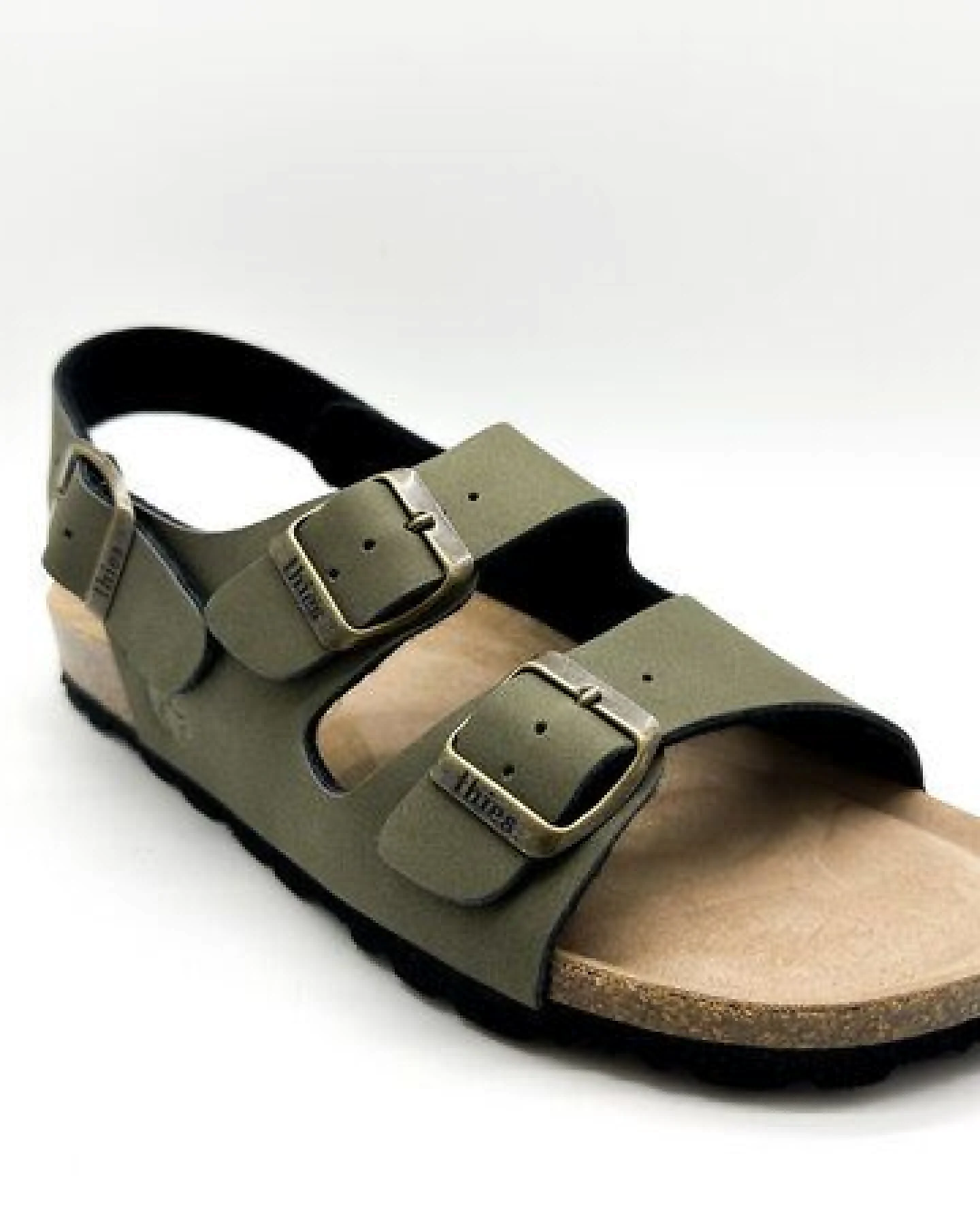 Vegane thies ® Eco Bio Backstrap Sandale aus rec. PET mit Kork-Tieffussbett – Ansicht 3