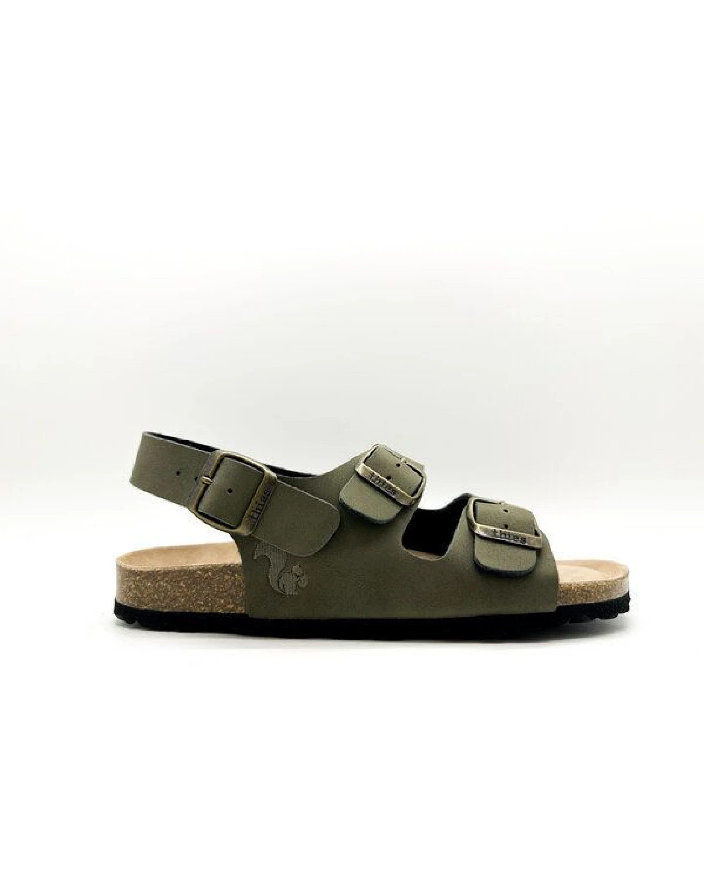 Vegane thies ® Eco Bio Backstrap Sandale aus rec. PET mit Kork-Tieffussbett – Ansicht 2