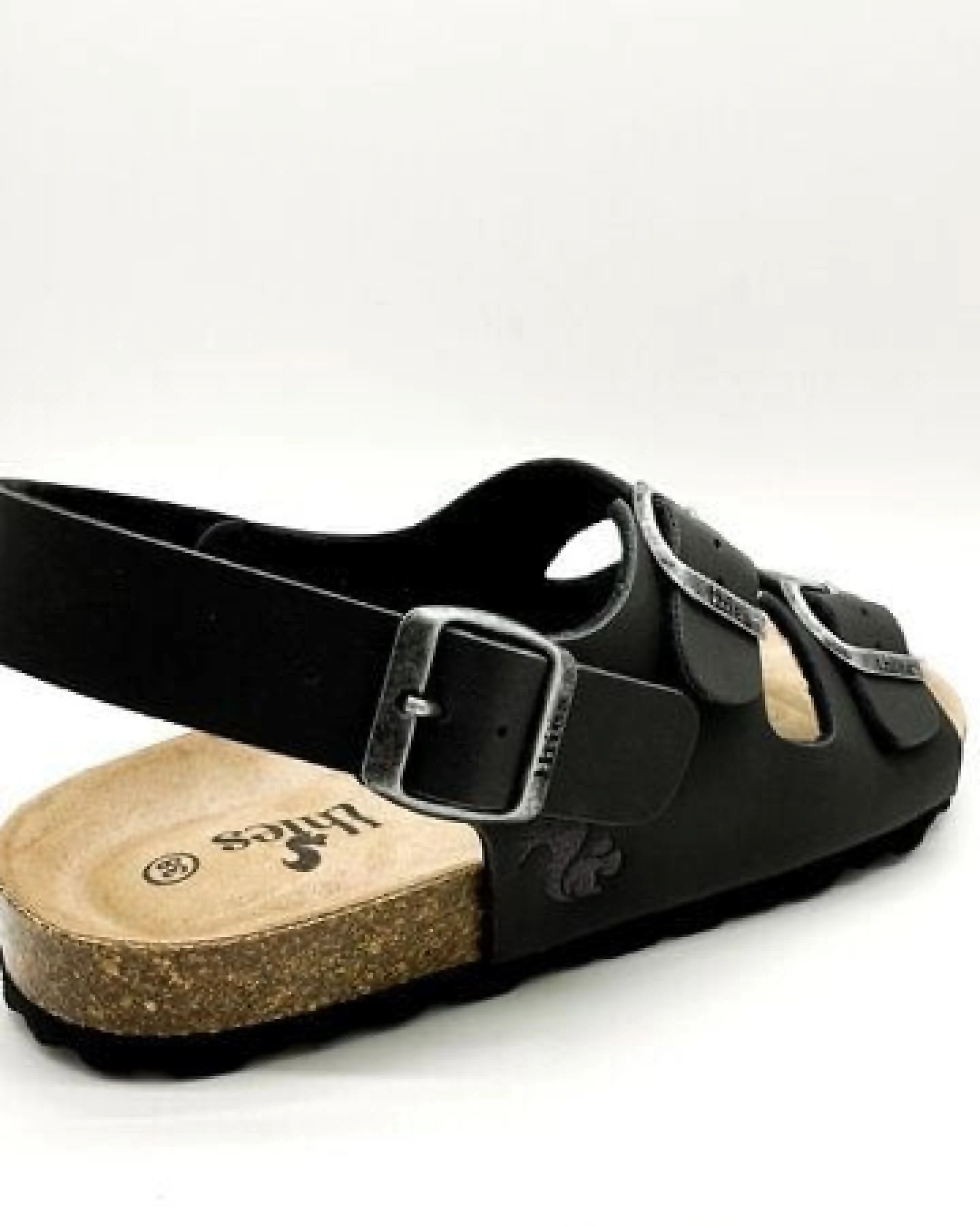 Vegane thies ® Eco Bio Backstrap Sandale aus rec. PET mit Kork-Tieffussbett – Ansicht 3