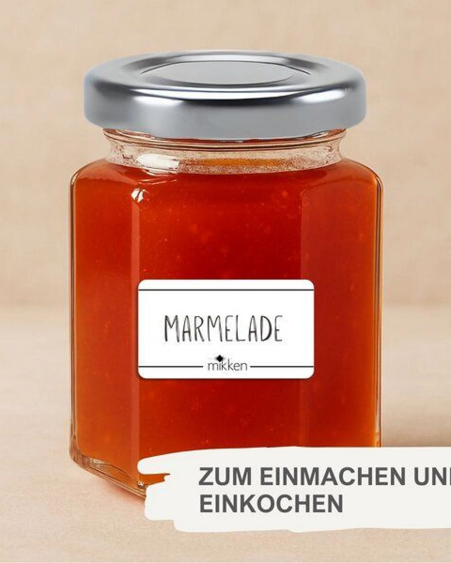 mikken 20 kleine Marmeladengläser 110 ml kleine Einmachgläser mit Schraubdeckel – Ansicht 2