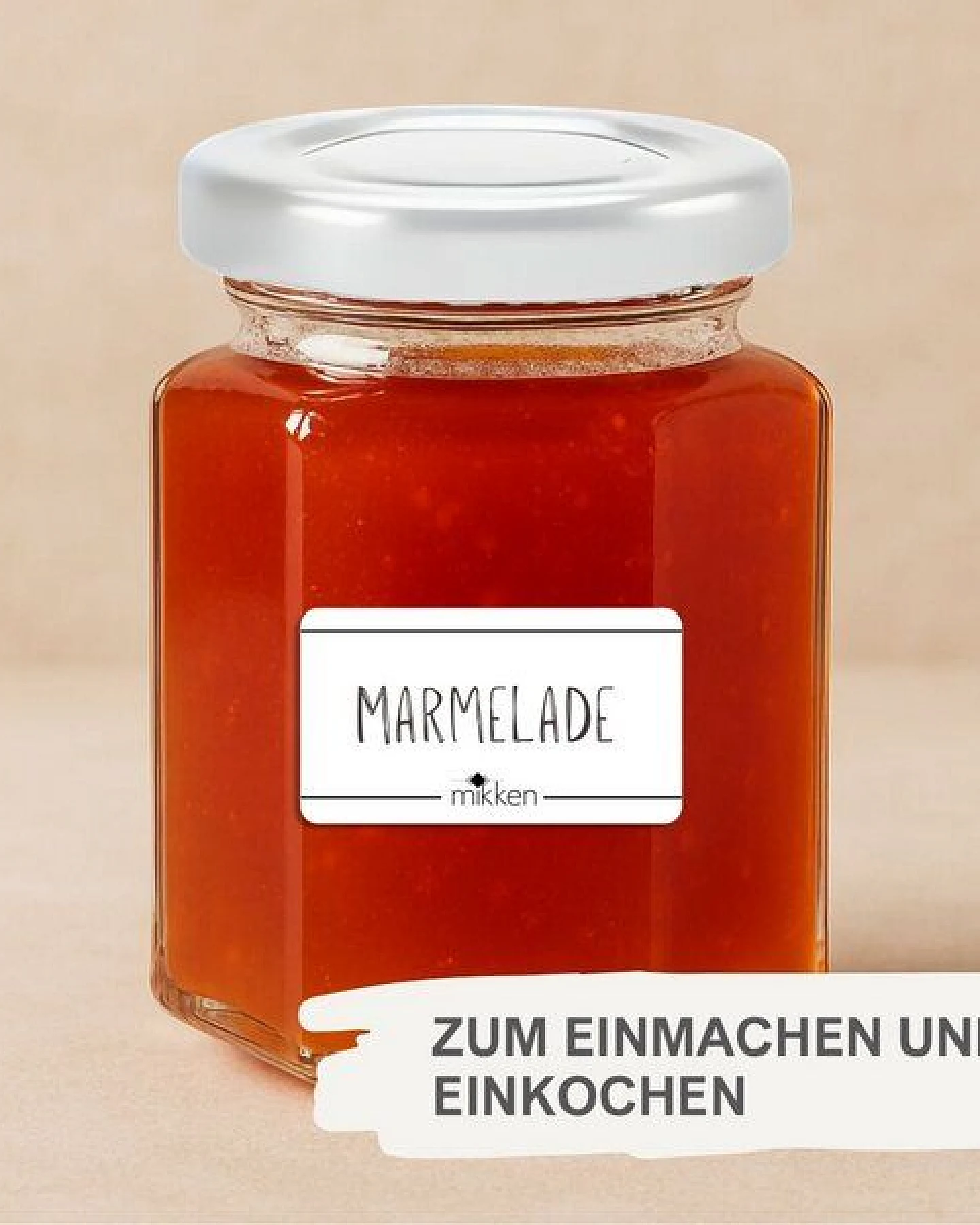 mikken 20 kleine Marmeladengläser 110 ml kleine Einmachgläser mit Schraubdeckel – Ansicht 3