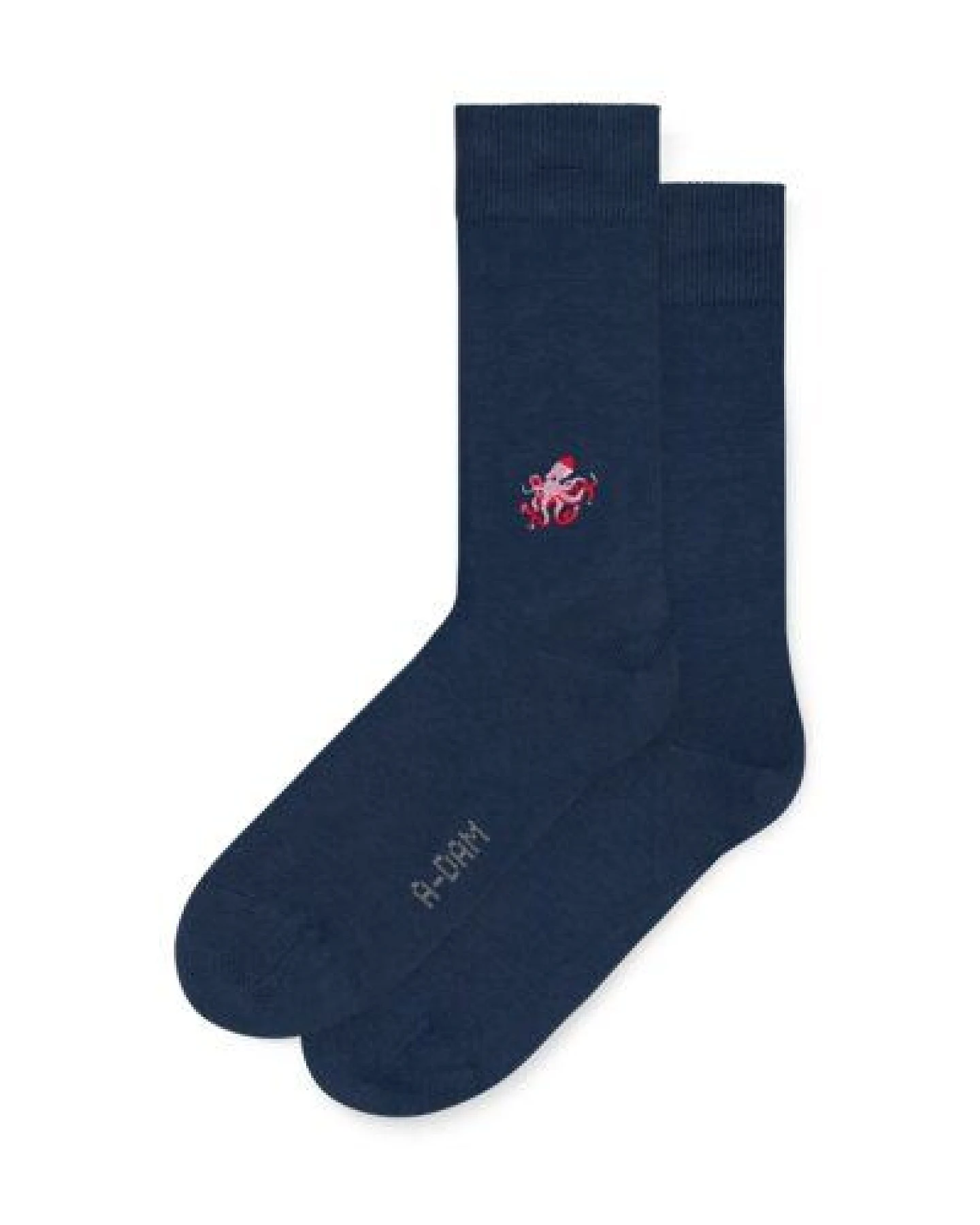 A-Dam Dunkelblaue Socken Octopus – Ansicht 2