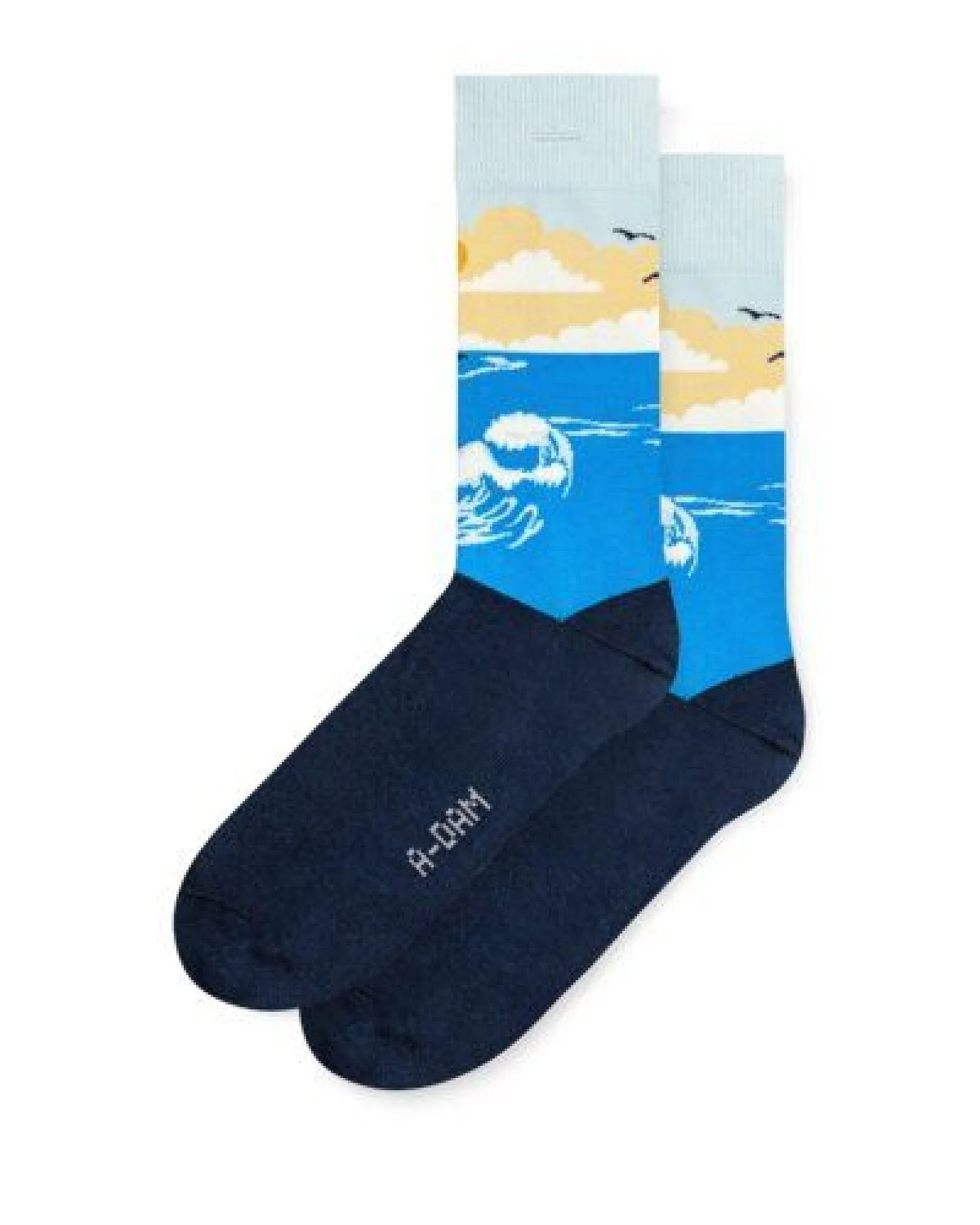 A-Dam Bunte Socken Blue Surf – Ansicht 2