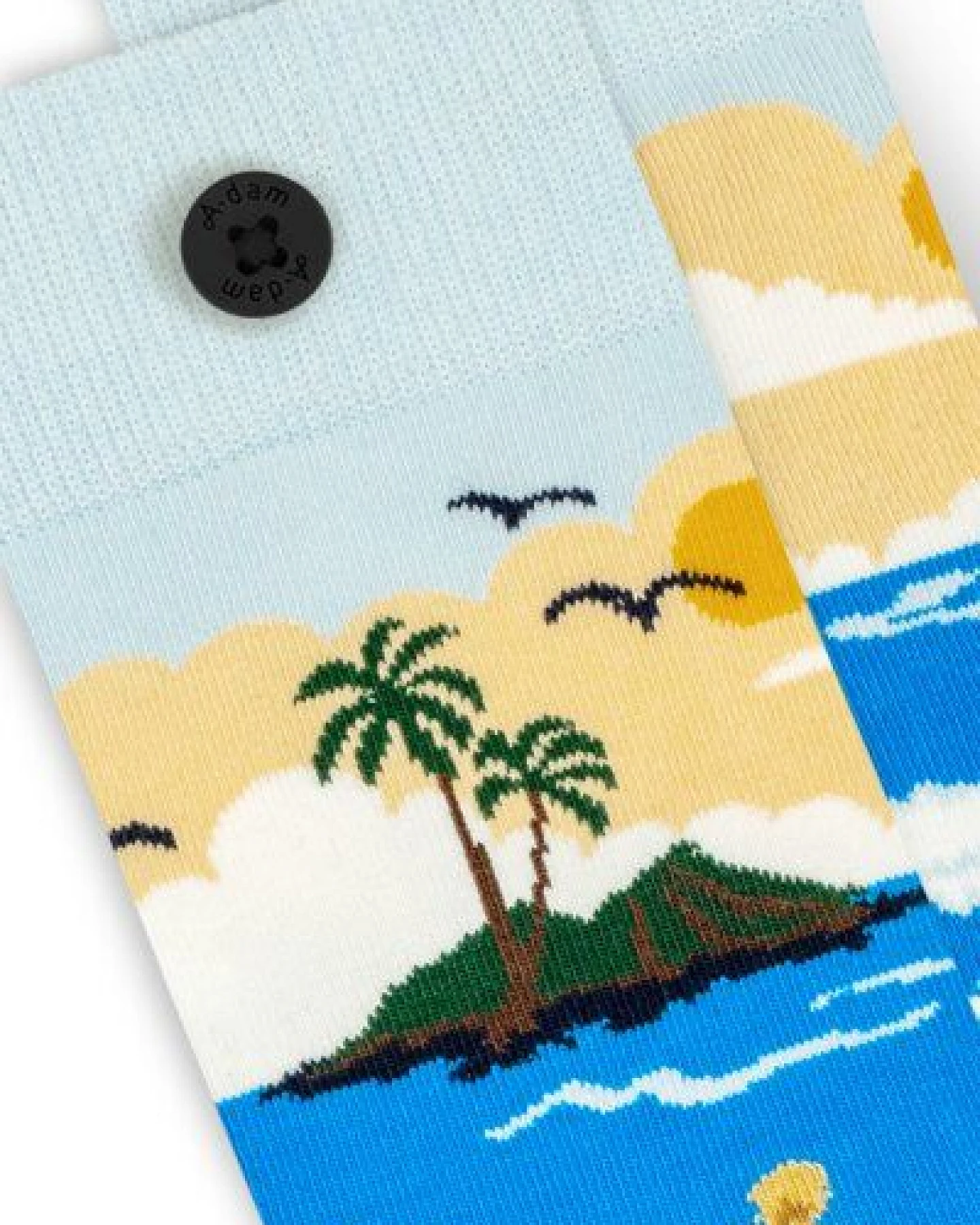 A-Dam Bunte Socken Blue Surf – Ansicht 4