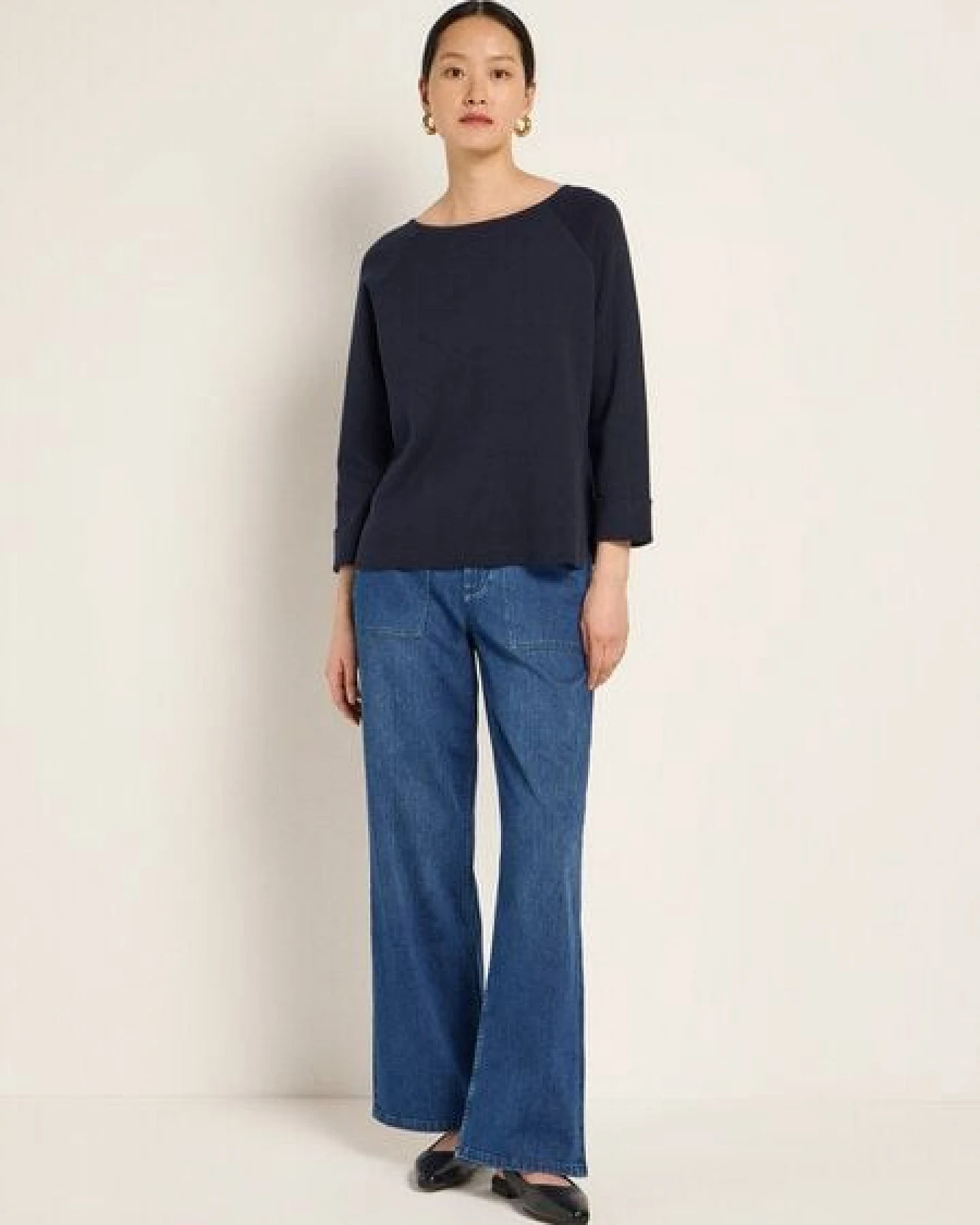 LANIUS Strickpullover mit 3/4-Arm – Ansicht 4
