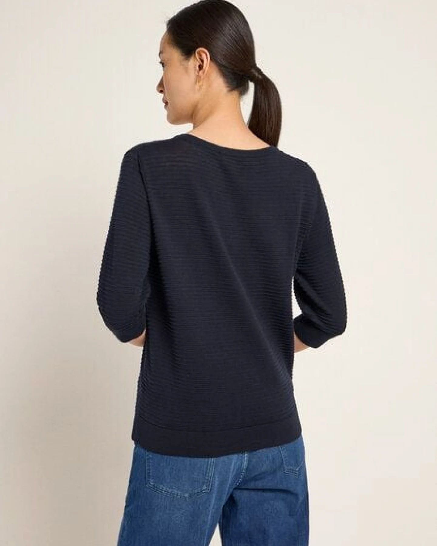 LANIUS Strickpullover mit 3/4-Arm – Ansicht 3