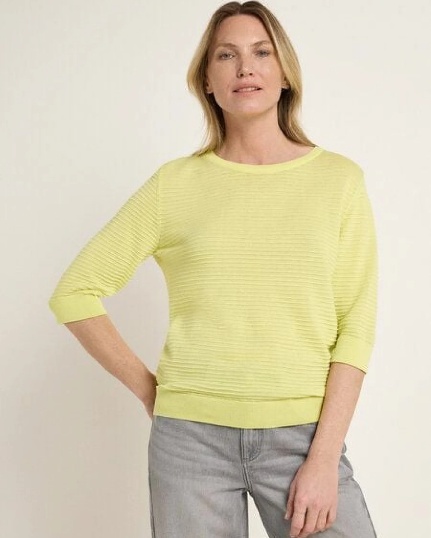 LANIUS Strickpullover mit 3/4-Arm – Ansicht 2