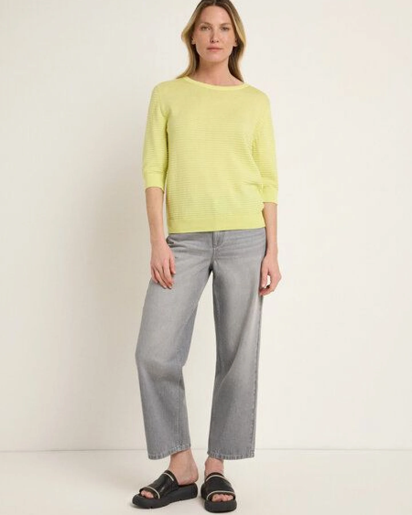 LANIUS Strickpullover mit 3/4-Arm – Ansicht 2