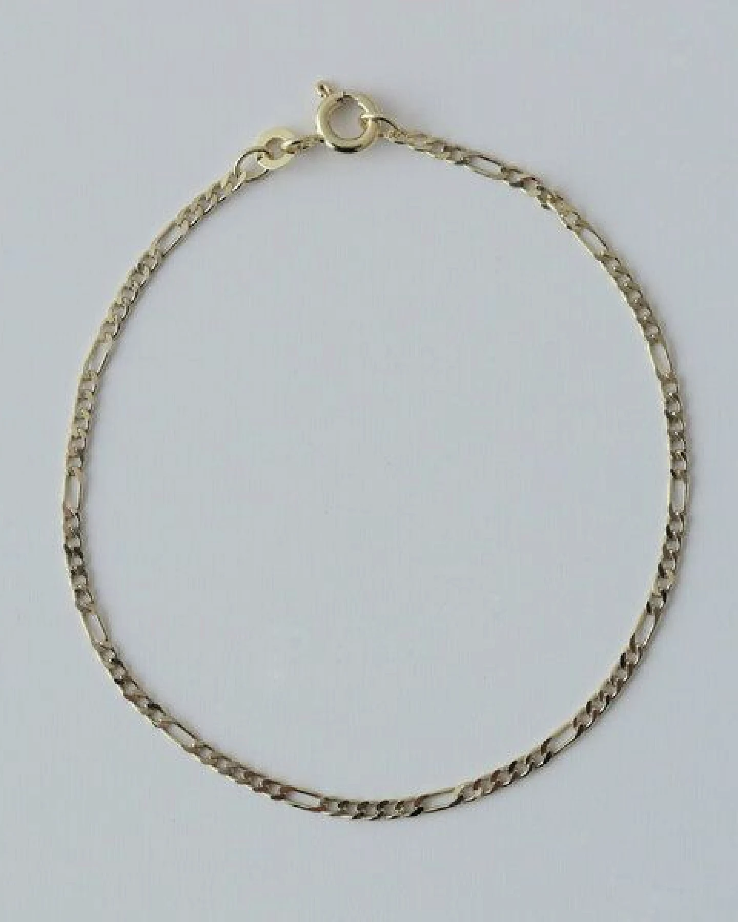 BELLYBIRD Jewellery Armband - Figaro diamantiert, 333 Gold, 18cm lang – Ansicht 2