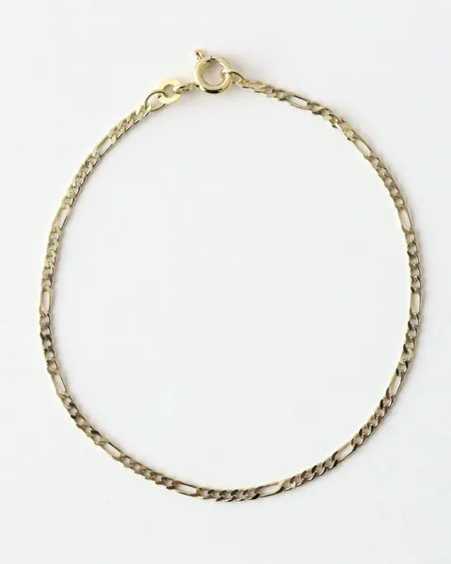 BELLYBIRD Jewellery Armband - Figaro diamantiert, 333 Gold, 18cm lang – Ansicht 2