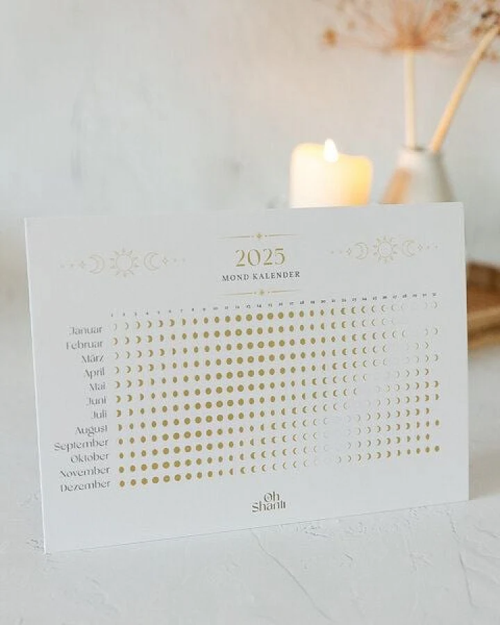 Oh Shanti Mond Kalender 2025