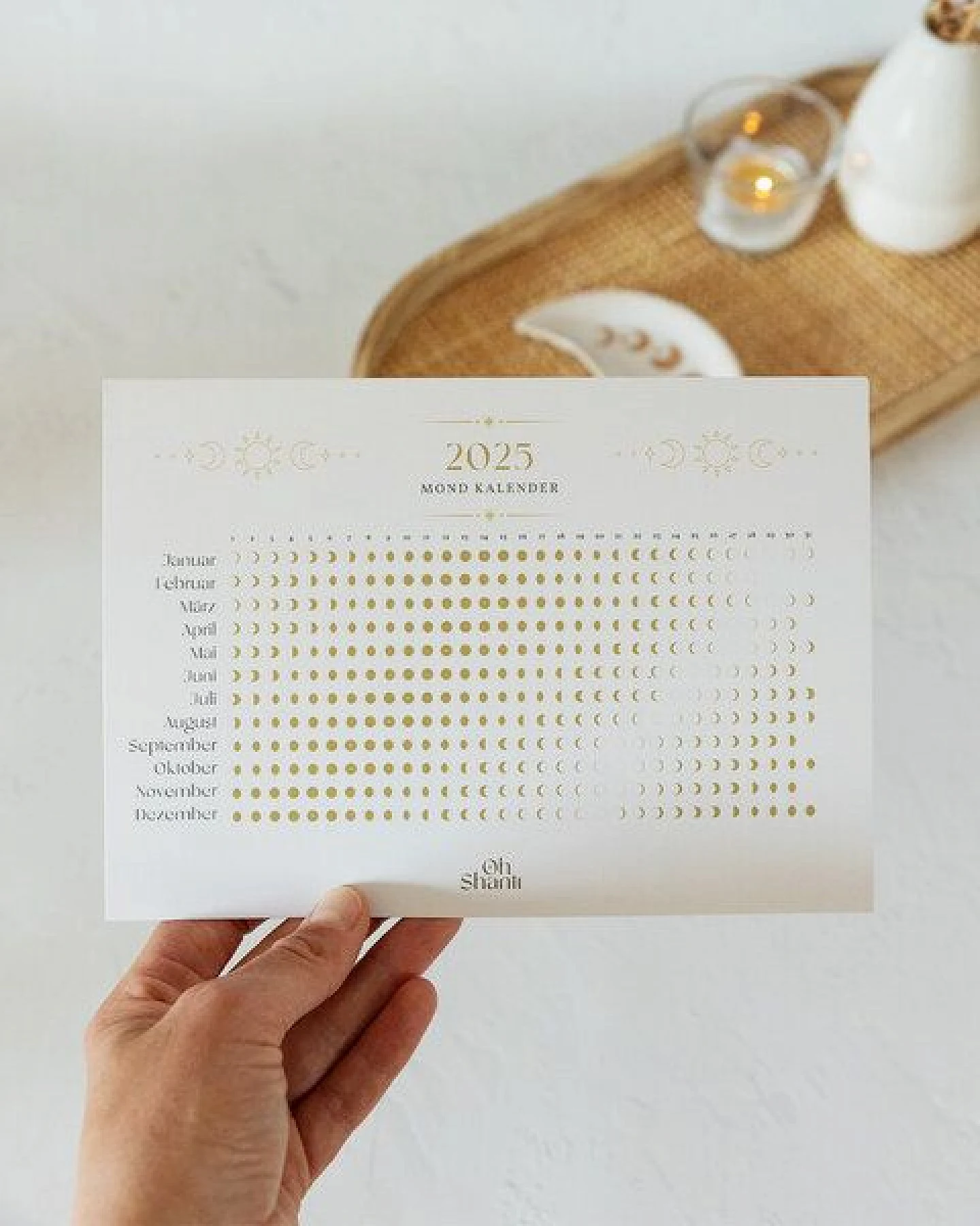 Oh Shanti Mond Kalender 2025 – Ansicht 3