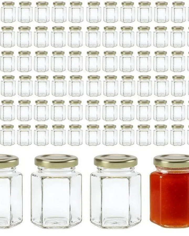 mikken 100 kleine Marmeladengläser 110 ml kleine Einmachgläser mit Schraubdeckel