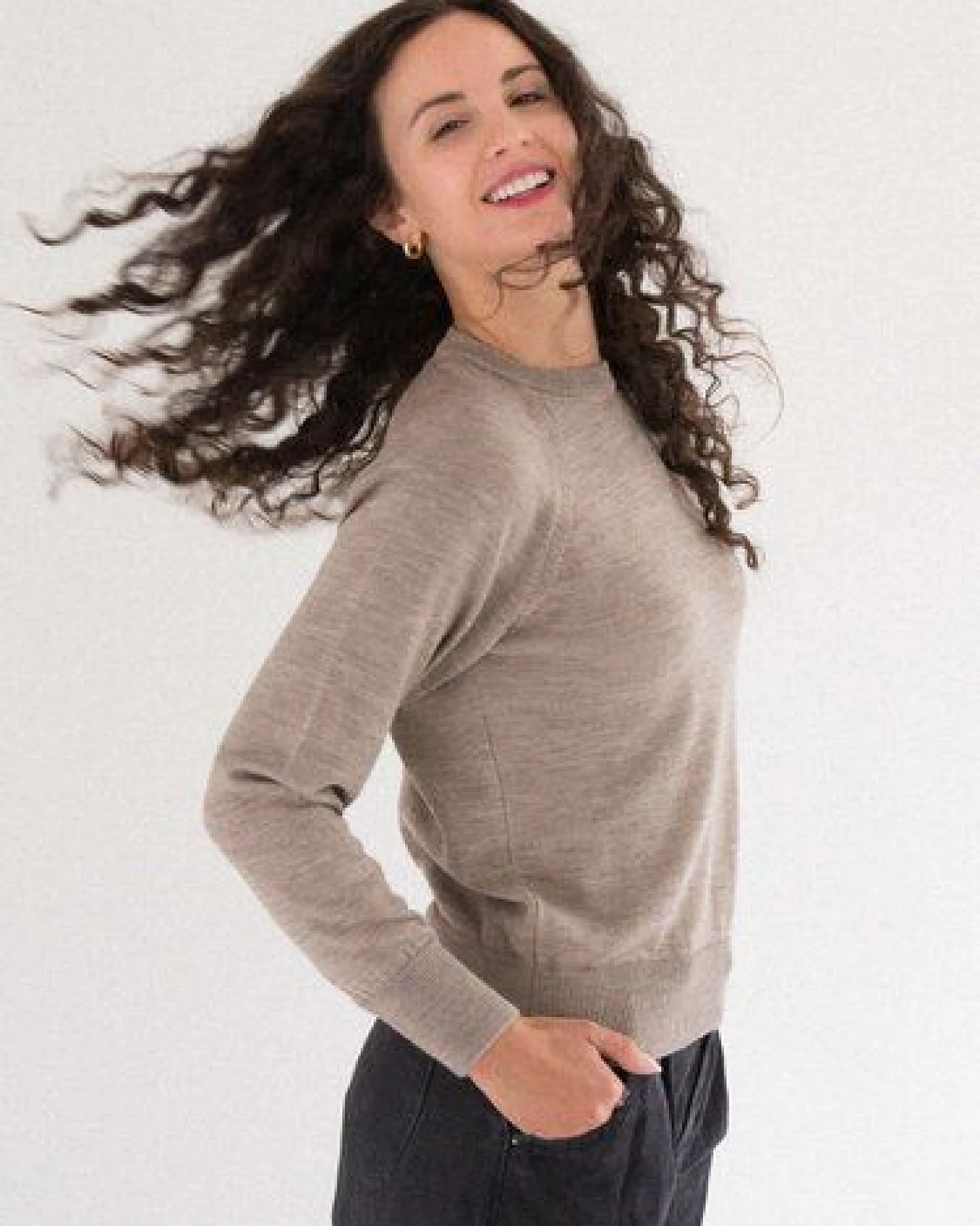 Kopyto JENOT - Klassischer Damenpullover aus 100% Merinowolle – Ansicht 4