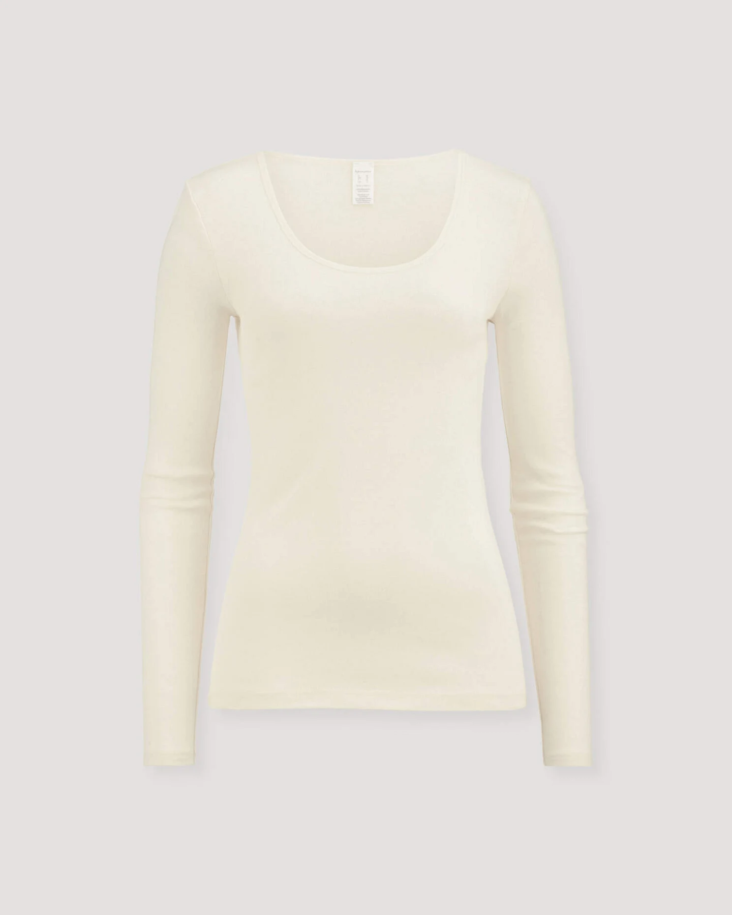 hessnatur Damen Longsleeve PURE NATURE aus Bio-Baumwolle - natur - Größe 38 – Ansicht 4