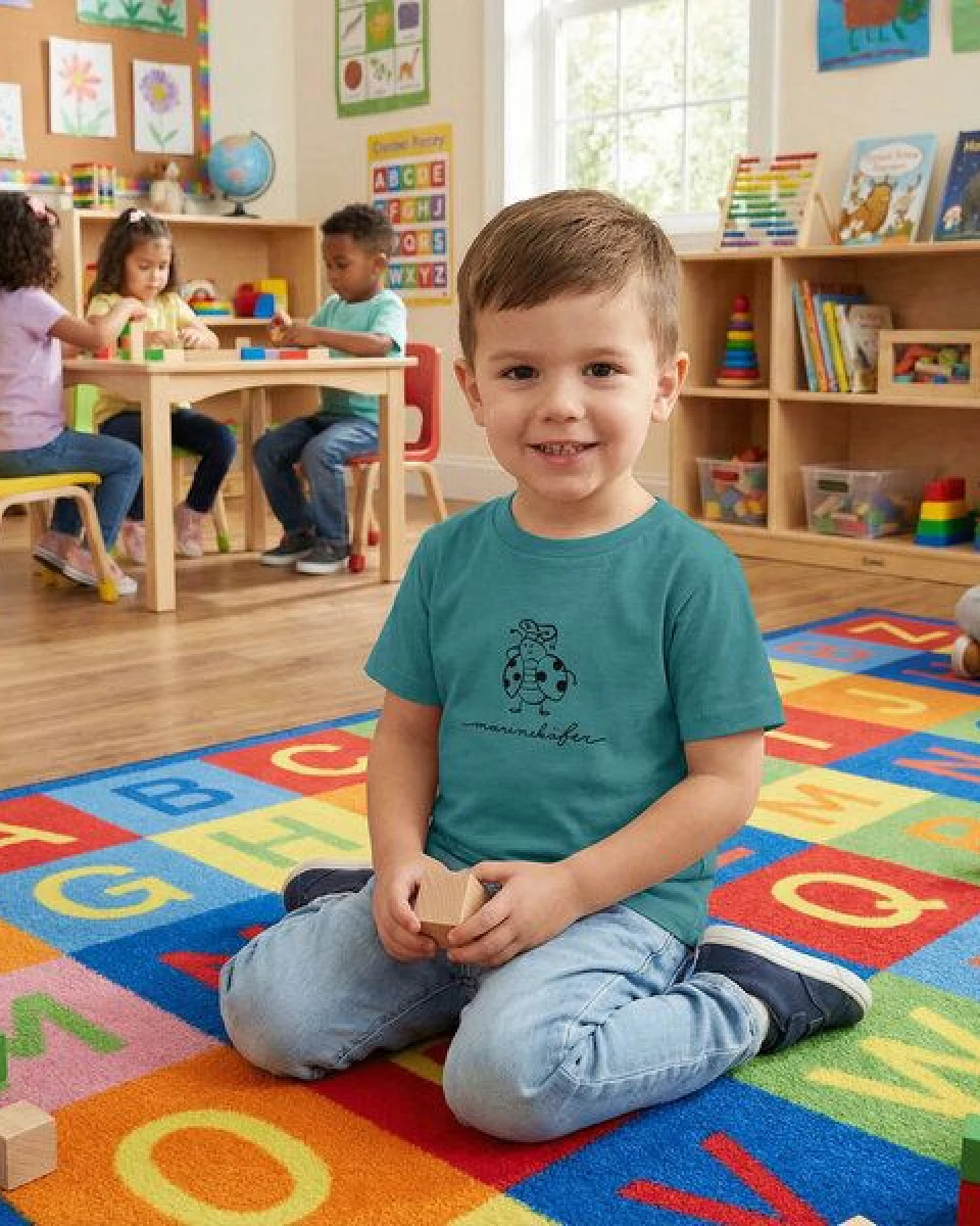GARY MASH Kinder T-Shirt Marinekäfer aus Bio-Baumwolle – Ansicht 2