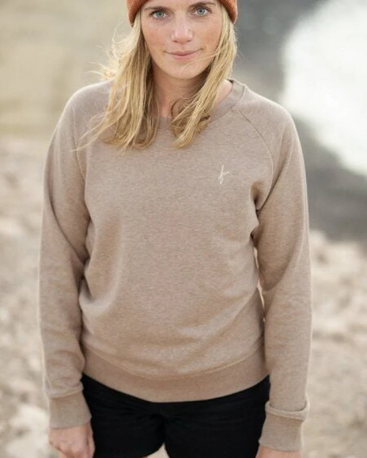 FUXBAU Frauen fux Pullover - beige meliert