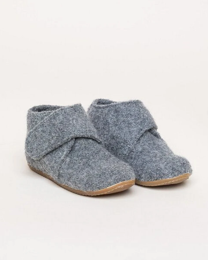 Kitz-Pichler Kinder-Hüttenschuh Juno - Kinder Hausschuh aus 100% Schurwolle für Mädchen & Jungen