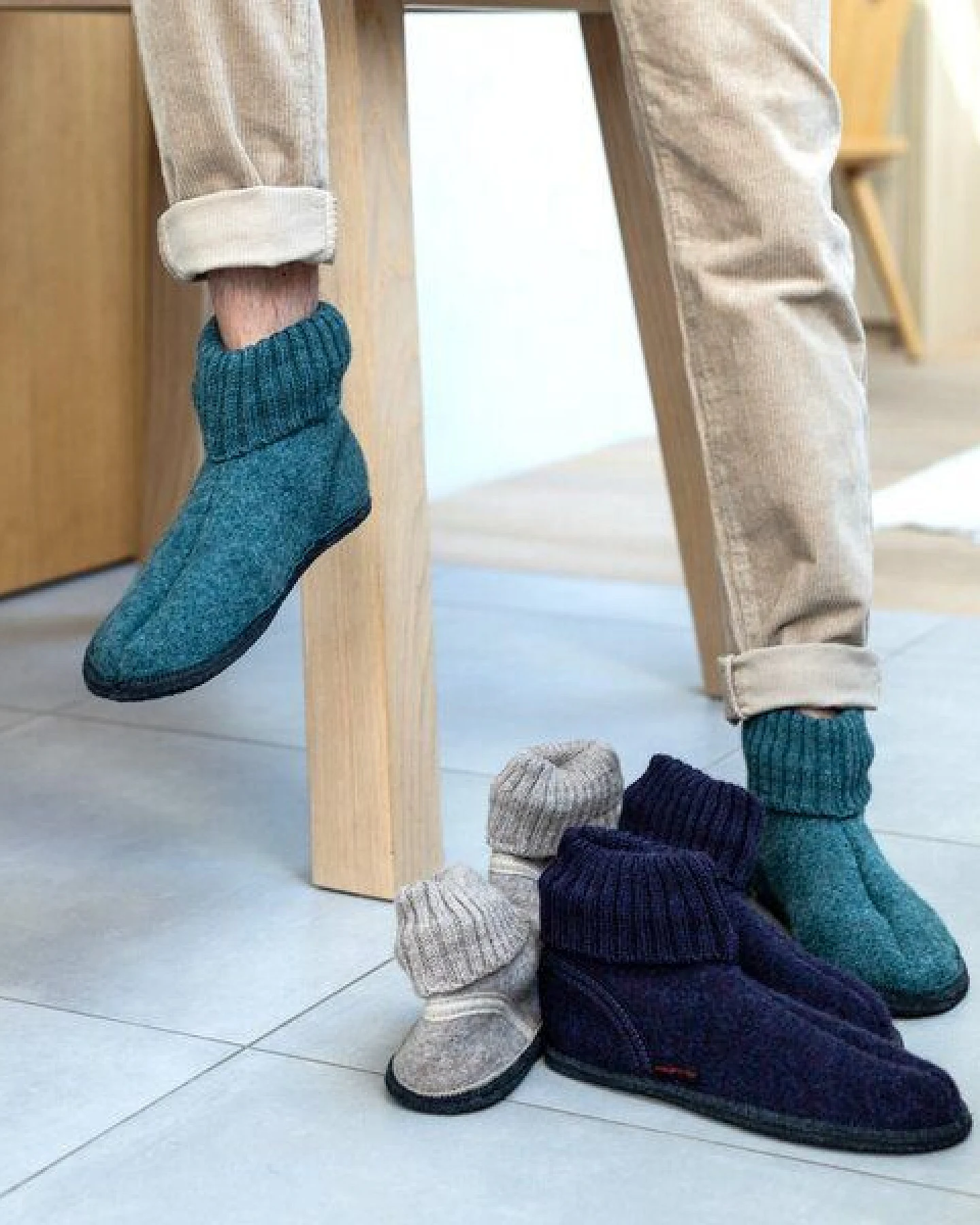 Kitz-Pichler Hüttenschuh Ötz - Hausschuh für Damen & Herren aus 100% Schurwolle – Ansicht 2