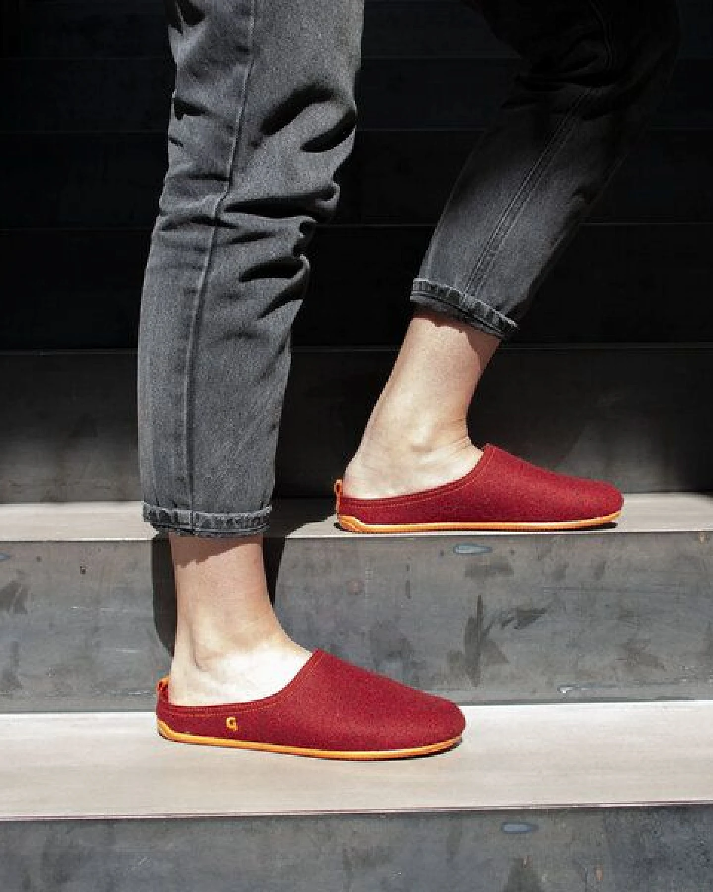 Gottstein Filz-Hausschuh Wool Slide-in für Damen & Herren - Pantoffel aus 100% recycelter Schurwolle mit Gummisohle & Komfort-Einlagesohle – Ansicht 2