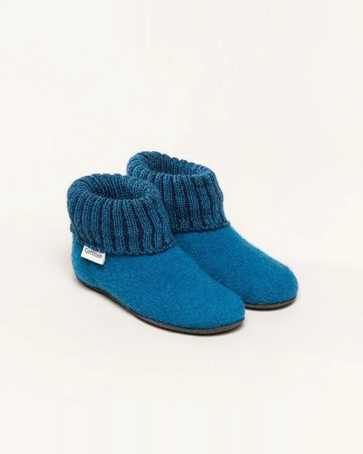 Gottstein Kinder-Hüttenschuh Alpine Boot FE - Kinderhausschuh für Mädchen & Jungen aus 100% Schurwolle