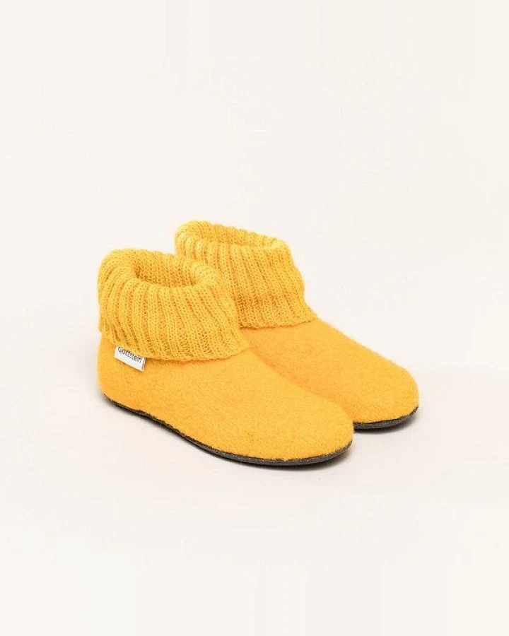 Gottstein Kinder-Hüttenschuh Alpine Boot FE - Kinderhausschuh für Mädchen & Jungen aus 100% Schurwolle