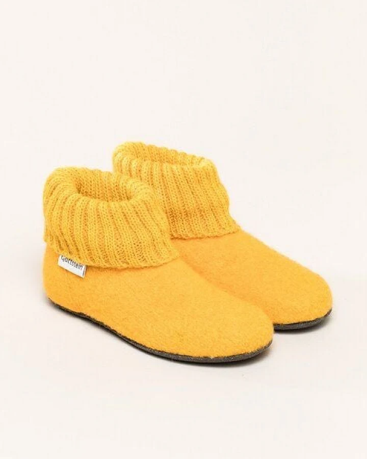 Gottstein Kinder-Hüttenschuh Alpine Boot FE - Kinderhausschuh für Mädchen & Jungen aus 100% Schurwolle