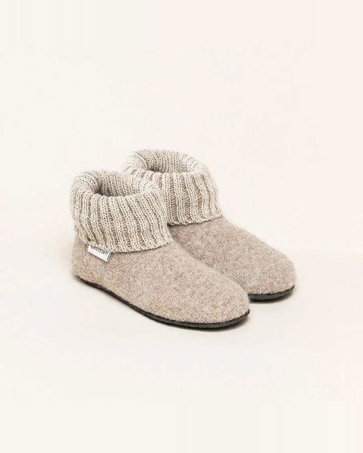 Gottstein Kinder-Hüttenschuh Alpine Boot FE - Kinderhausschuh für Mädchen & Jungen aus 100% Schurwolle