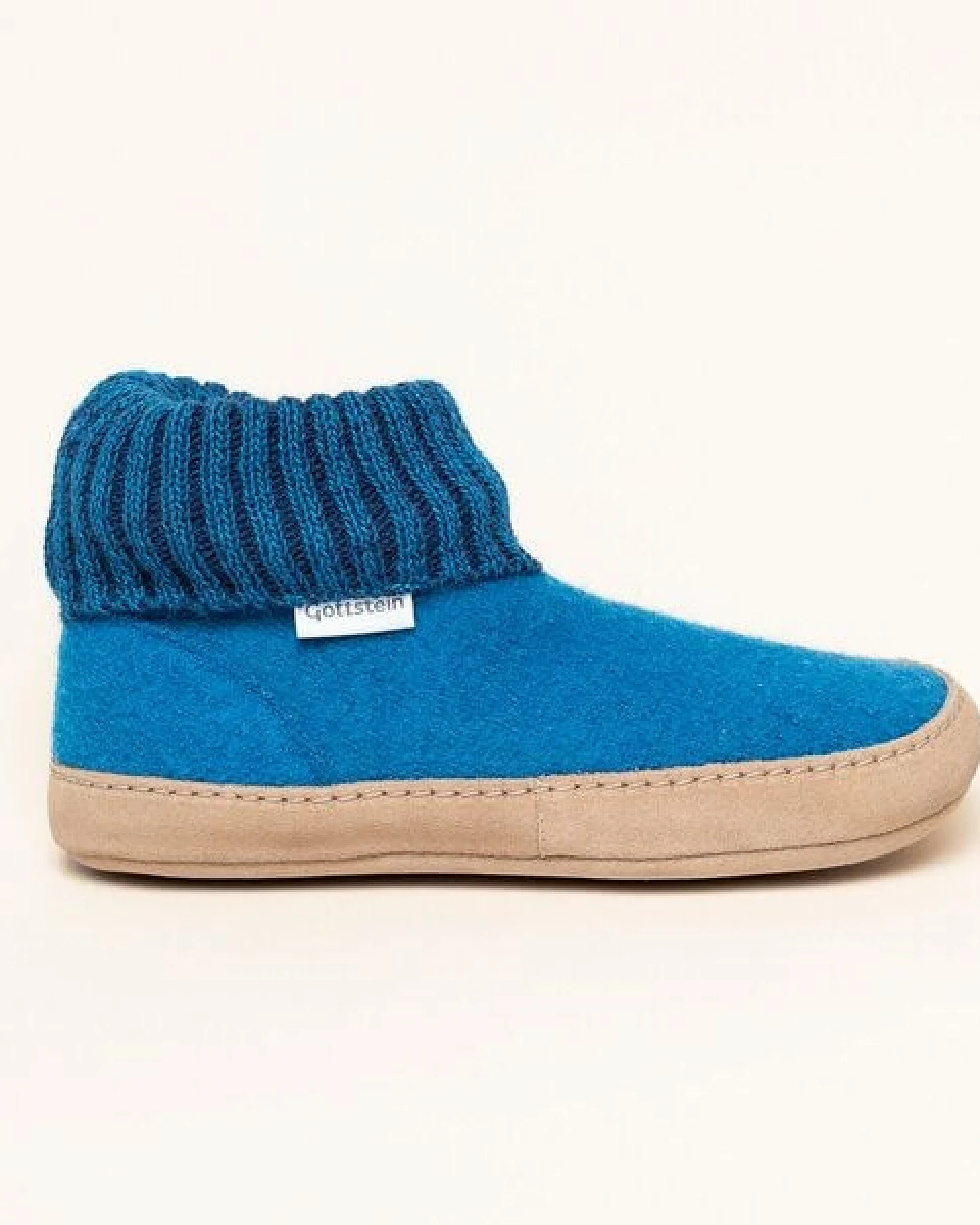 Gottstein Hüttenschuh Dakota - Hoher Filzhausschuh für Damen & Herren aus 100% Schurwolle mit extra bequemer Ledersohle & elastischem Strickbund – Ansicht 4
