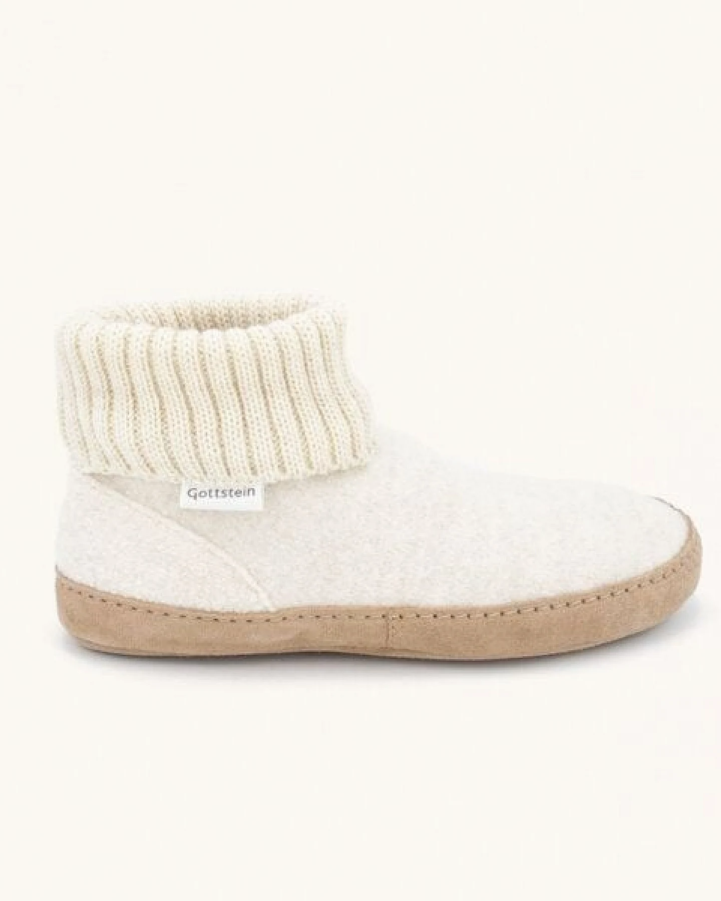 Gottstein Hüttenschuh Dakota - Hoher Filzhausschuh für Damen & Herren aus 100% Schurwolle mit extra bequemer Ledersohle & elastischem Strickbund – Ansicht 4