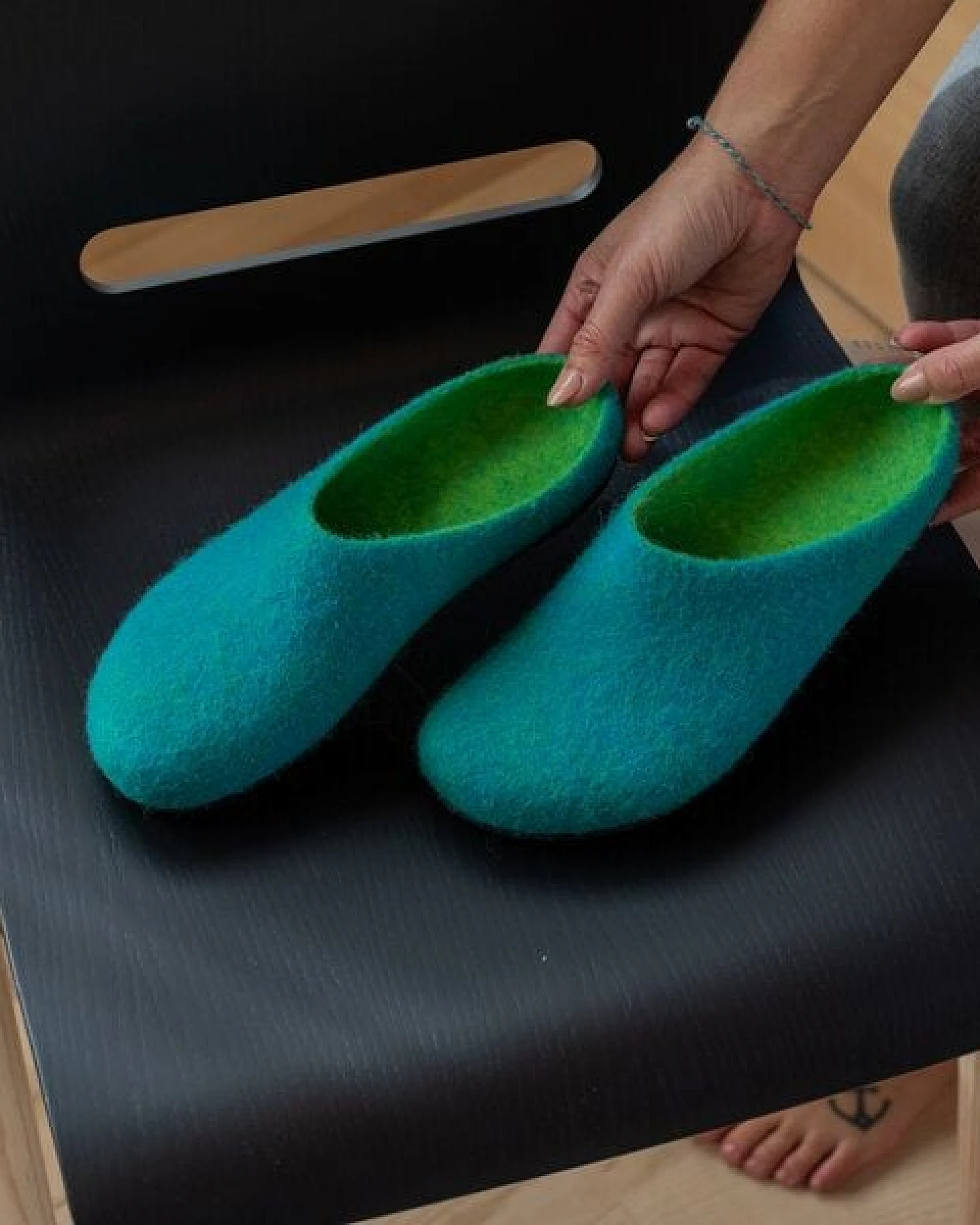 Magicfelt Filz-Hausschuh 709 aus 100% Merino-Wolle – Ansicht 4