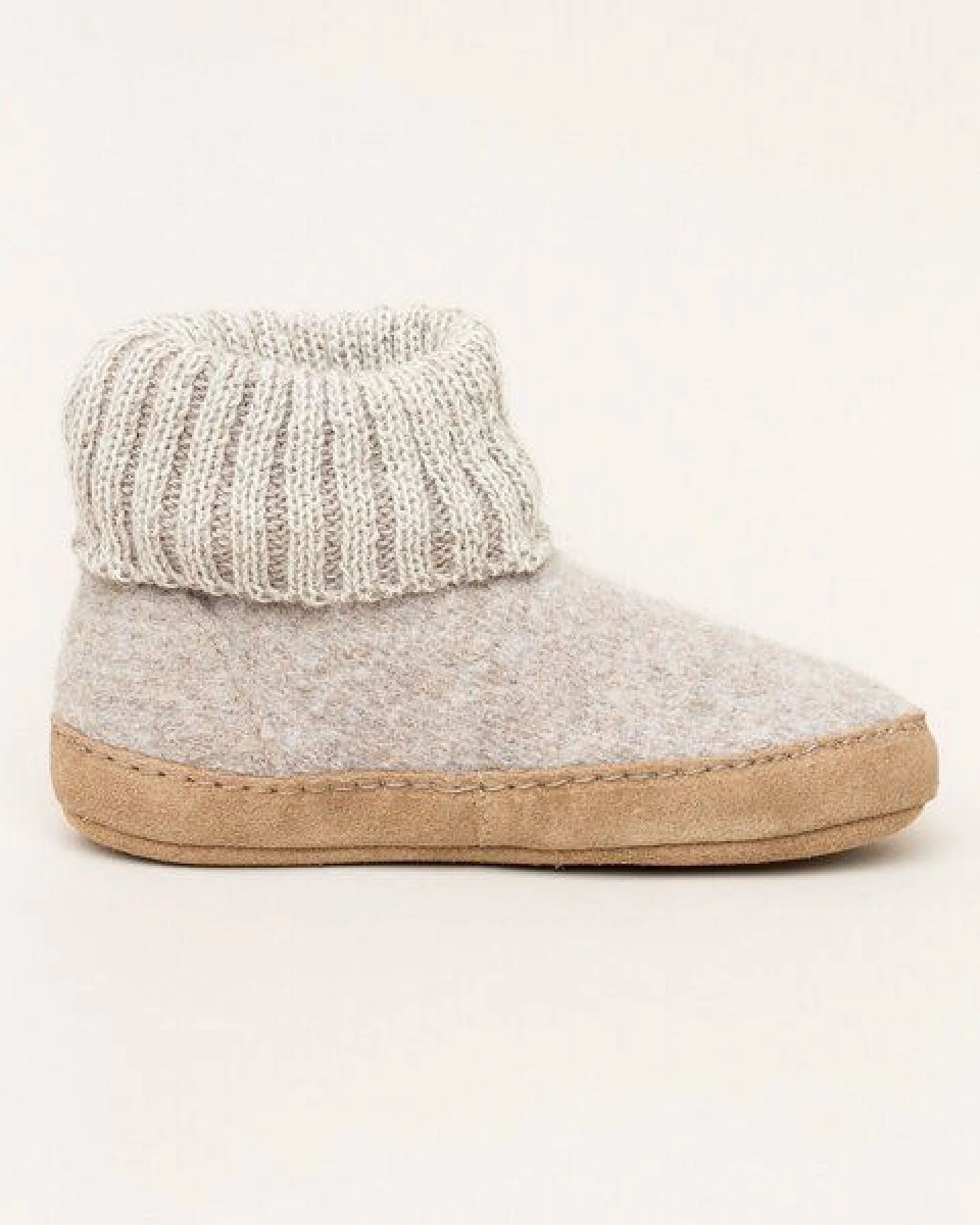 Gottstein Kinder Hüttenschuh Alpine Boot LE - Aus reiner Bio-Schafwolle für Jungen & Mädchen mit Ledersohle - Hausschuh Made in Tirol – Ansicht 2