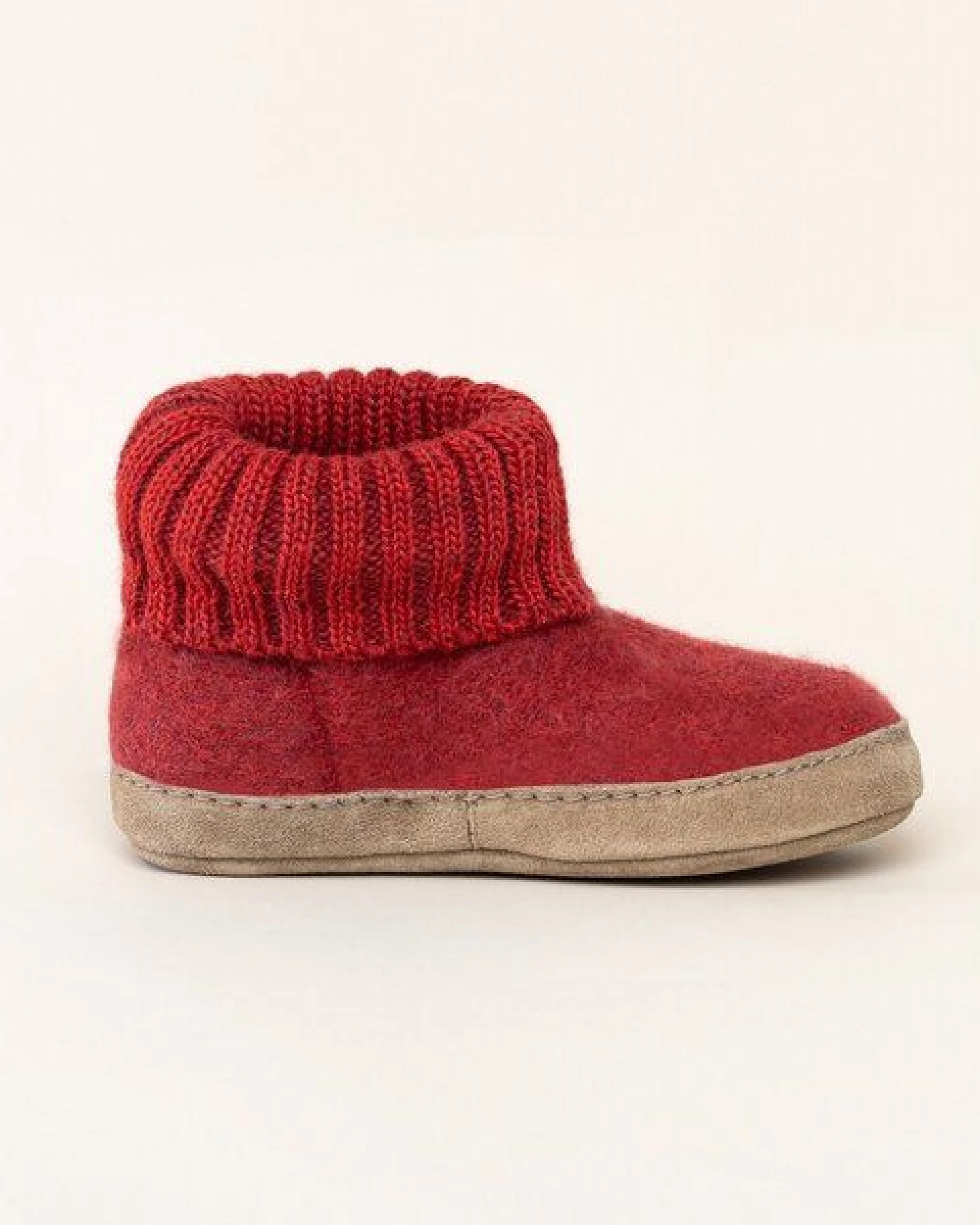 Gottstein Kinder Hüttenschuh Alpine Boot LE - Aus reiner Bio-Schafwolle für Jungen & Mädchen mit Ledersohle - Hausschuh Made in Tirol – Ansicht 3