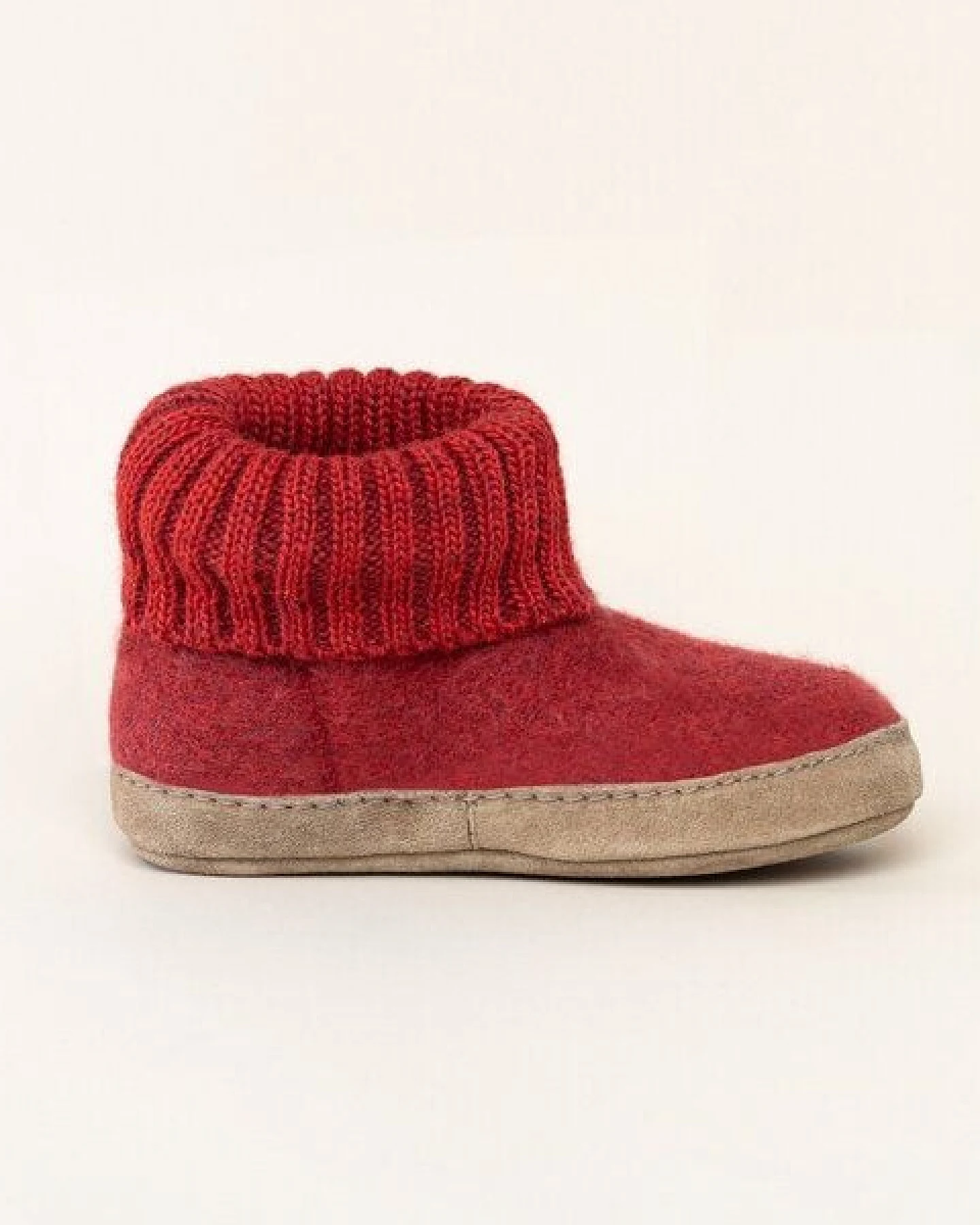 Gottstein Kinder Hüttenschuh Alpine Boot LE - Aus reiner Bio-Schafwolle für Jungen & Mädchen mit Ledersohle - Hausschuh Made in Tirol – Ansicht 3