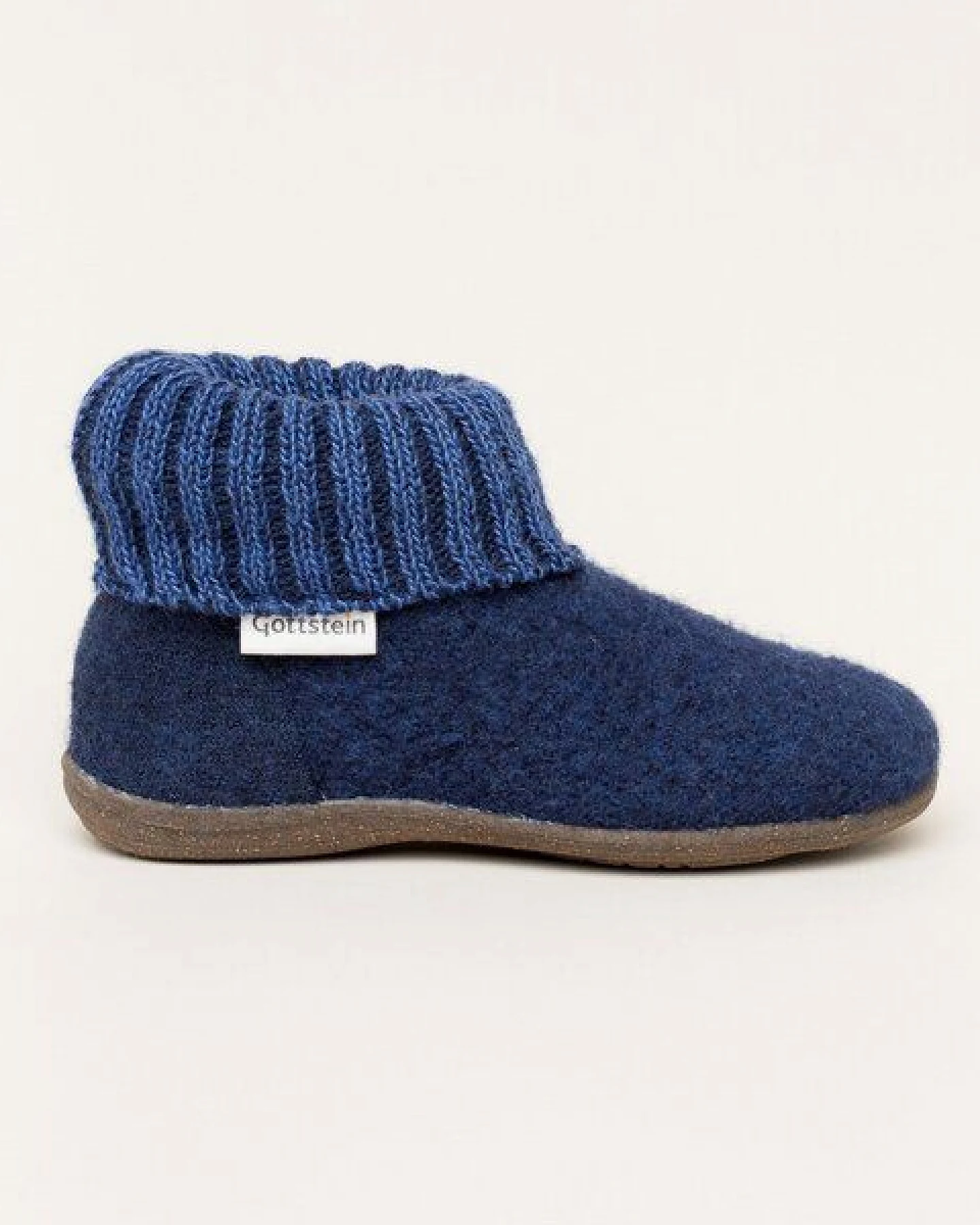 Gottstein Kinder Hüttenschuh Alpine Boot RU - Aus reiner Bio-Schafwolle für Jungen & Mädchen mit Gummisohle - Hausschuh Made in Tirol – Ansicht 3