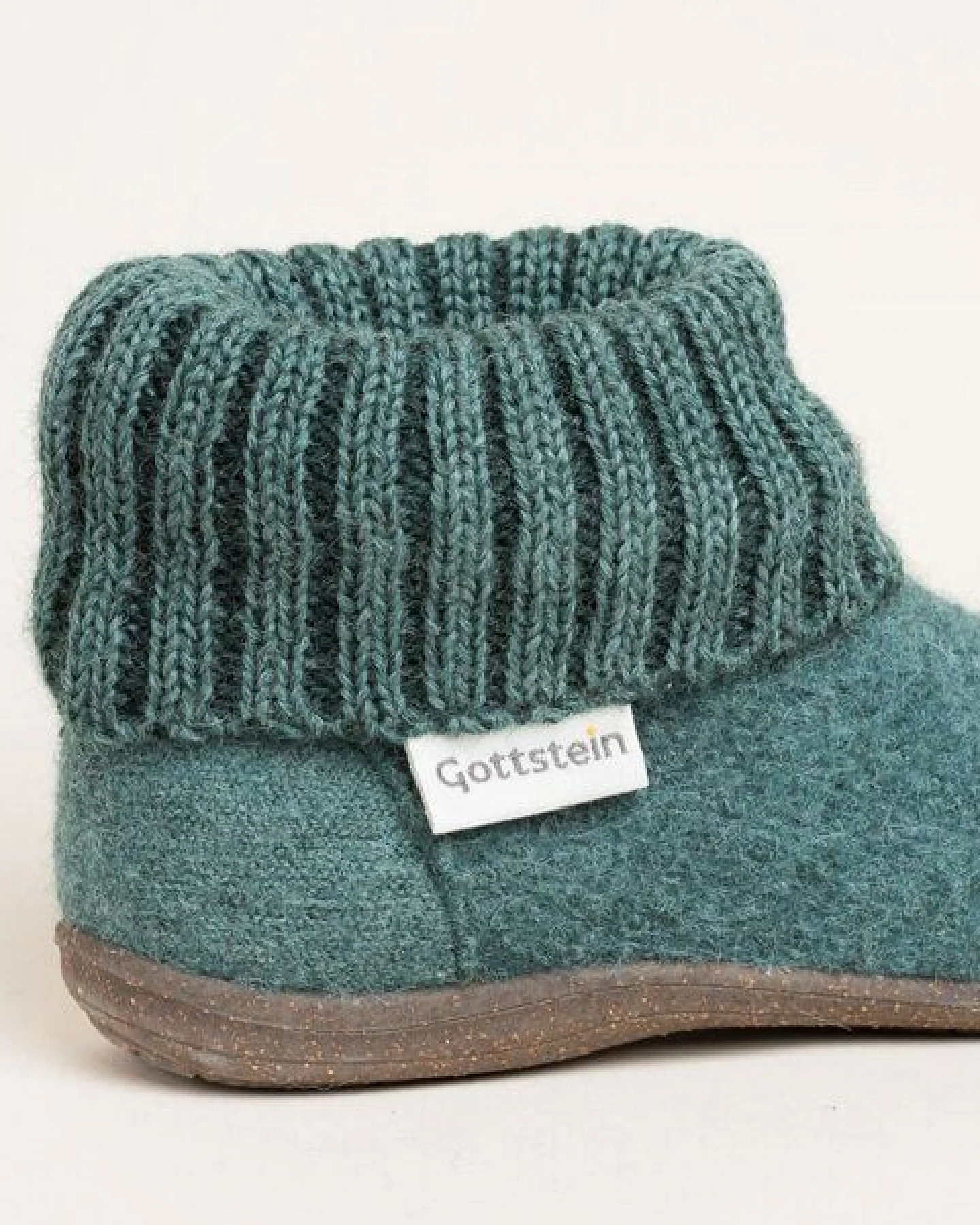 Gottstein Kinder Hüttenschuh Alpine Boot RU - Aus reiner Bio-Schafwolle für Jungen & Mädchen mit Gummisohle - Hausschuh Made in Tirol – Ansicht 4