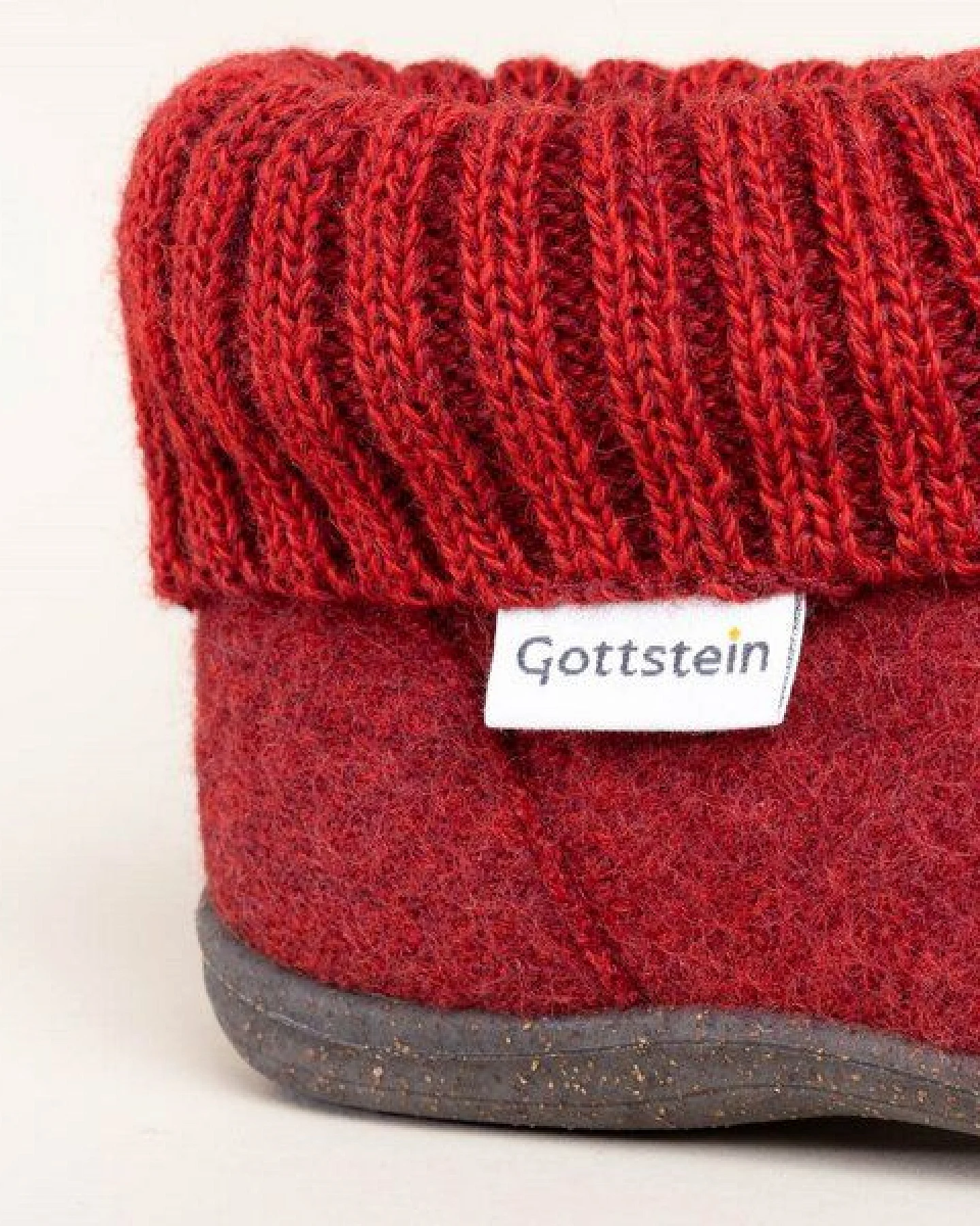 Gottstein Kinder Hüttenschuh Alpine Boot RU - Aus reiner Bio-Schafwolle für Jungen & Mädchen mit Gummisohle - Hausschuh Made in Tirol – Ansicht 4