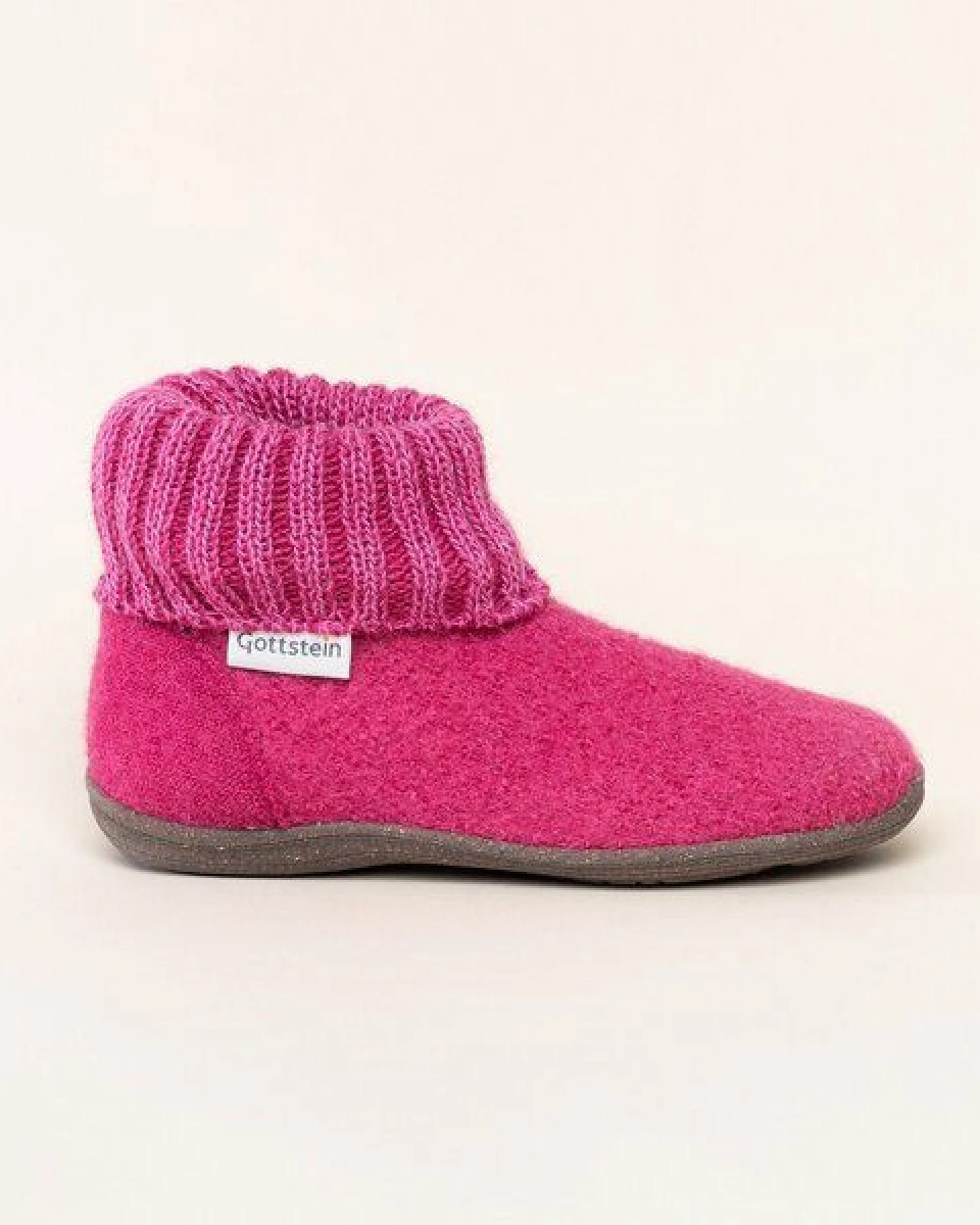 Gottstein Kinder Hüttenschuh Alpine Boot RU - Aus reiner Bio-Schafwolle für Jungen & Mädchen mit Gummisohle - Hausschuh Made in Tirol – Ansicht 3
