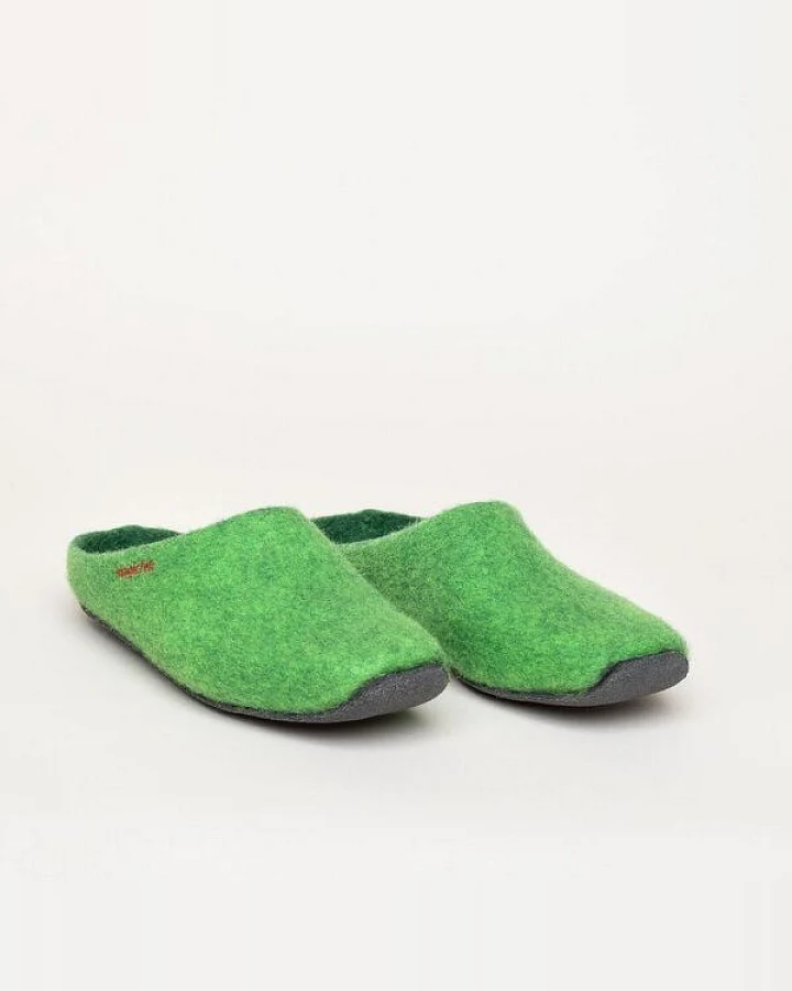 Magicfelt Filz-Hausschuh JU 720 für Damen aus 100% Merino-Wolle -Nachhaltiger Pantoffel mit komfortabler Filz-Latex-Sohle