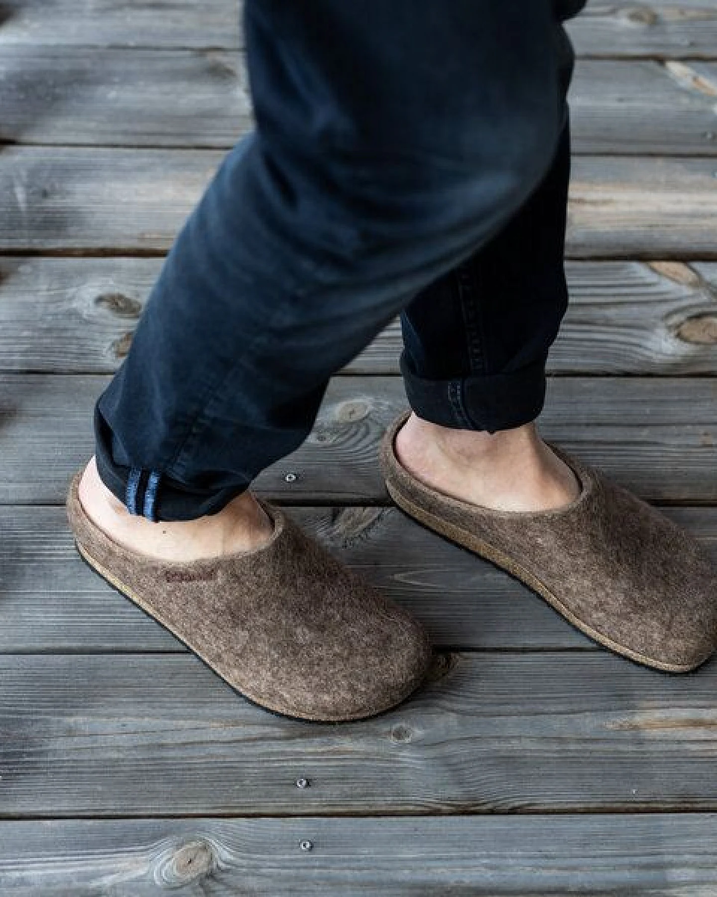 Stegmann Filzclog 108 Natur aus 100% seltenen Wollen - Hausschuhe für Damen & Herren - Pantoffeln mit Kork Sohle – Ansicht 2