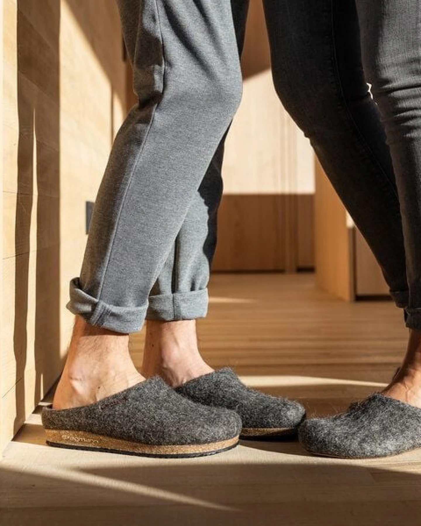Stegmann Filzclog 108 Natur aus 100% seltenen Wollen - Hausschuhe für Damen & Herren - Pantoffeln mit Kork Sohle – Ansicht 4